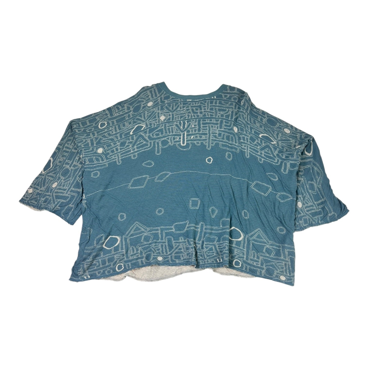 Kapital Oversized Abstract Patterns T-Shirt Blue