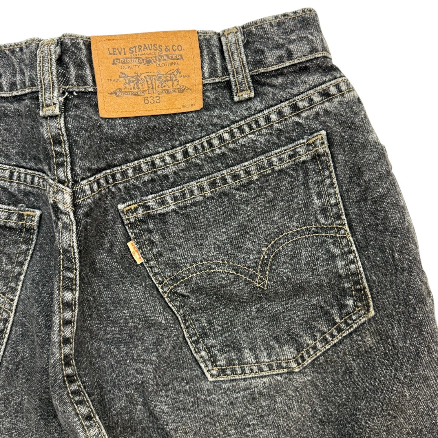 Vintage Levi’s 633 Denim Jeans Washed Black