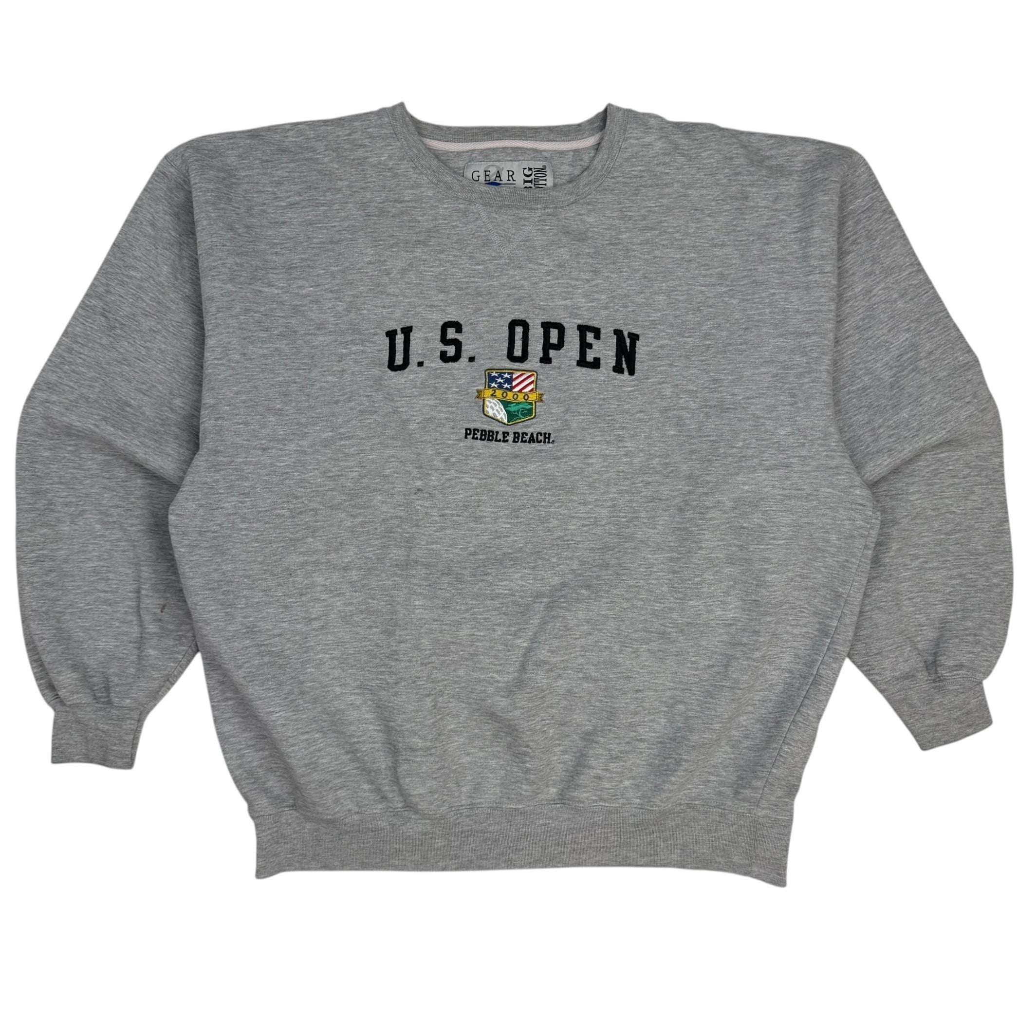 2000 U.S. Open Pebble Beach Golf Crewneck Grey