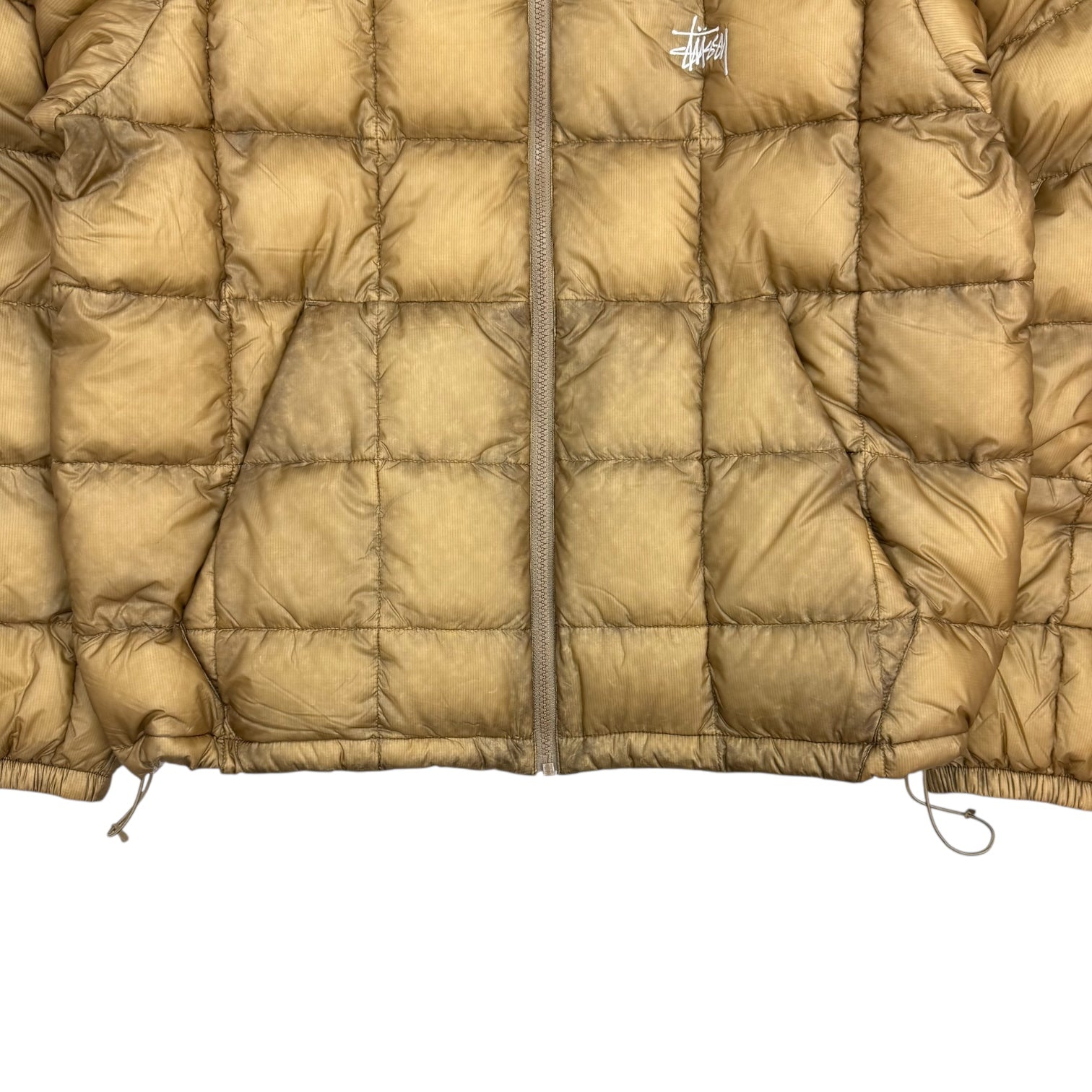 Stussy Midweight Hooded Puffer Jacket Khaki