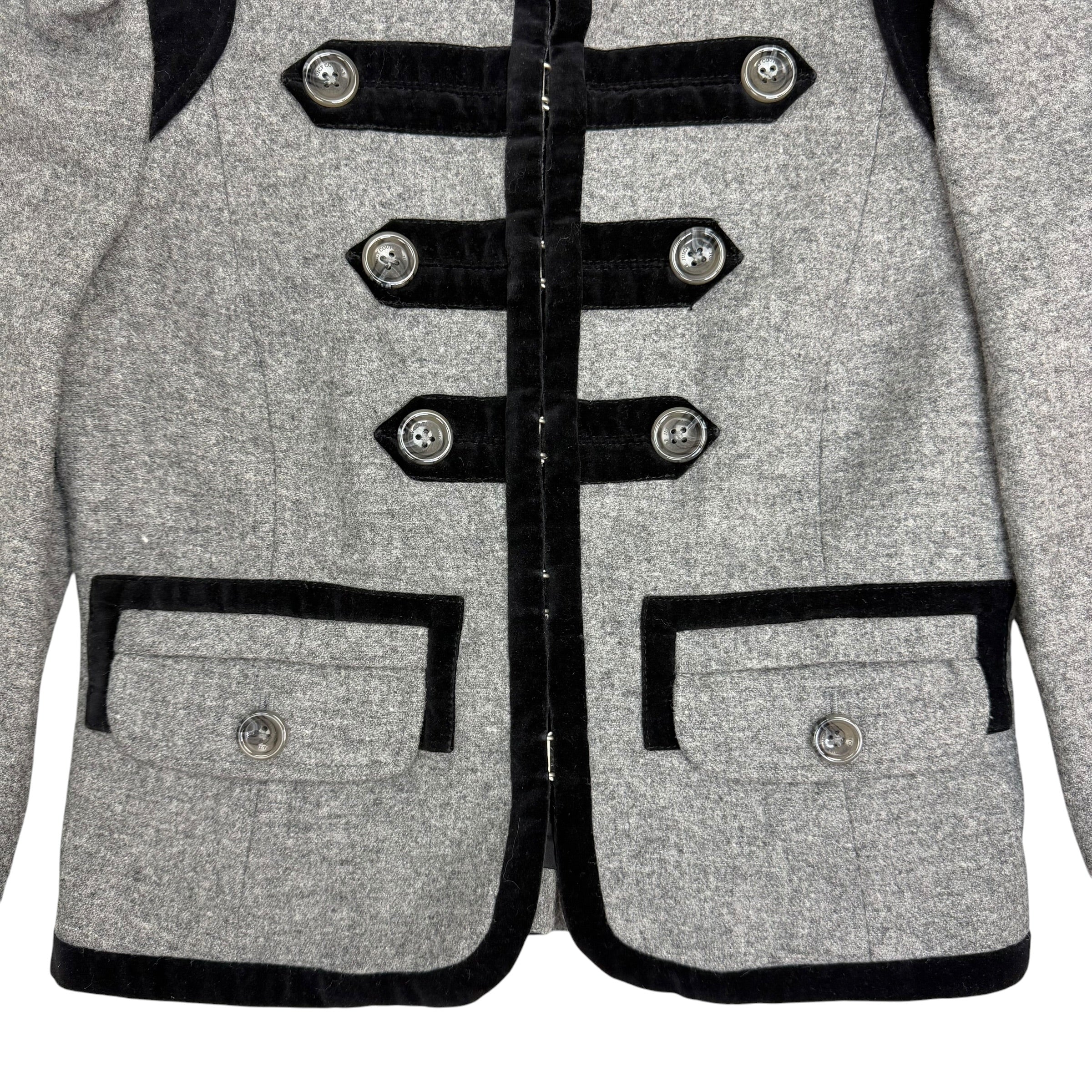 (W) Vintage Juicy Couture Military Troupe Jacket Grey