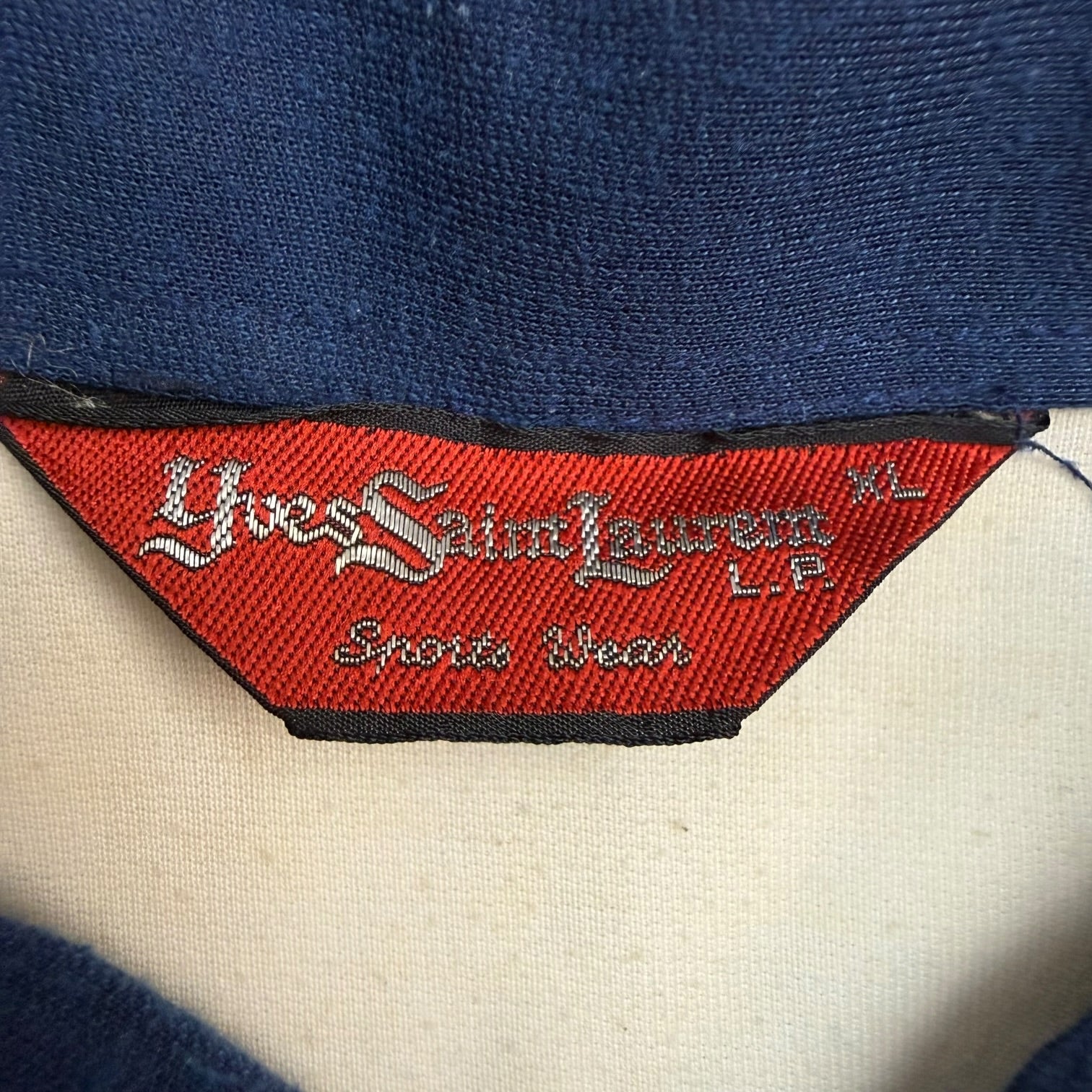 Vintage YSL Sports Wear Polo Blue/White