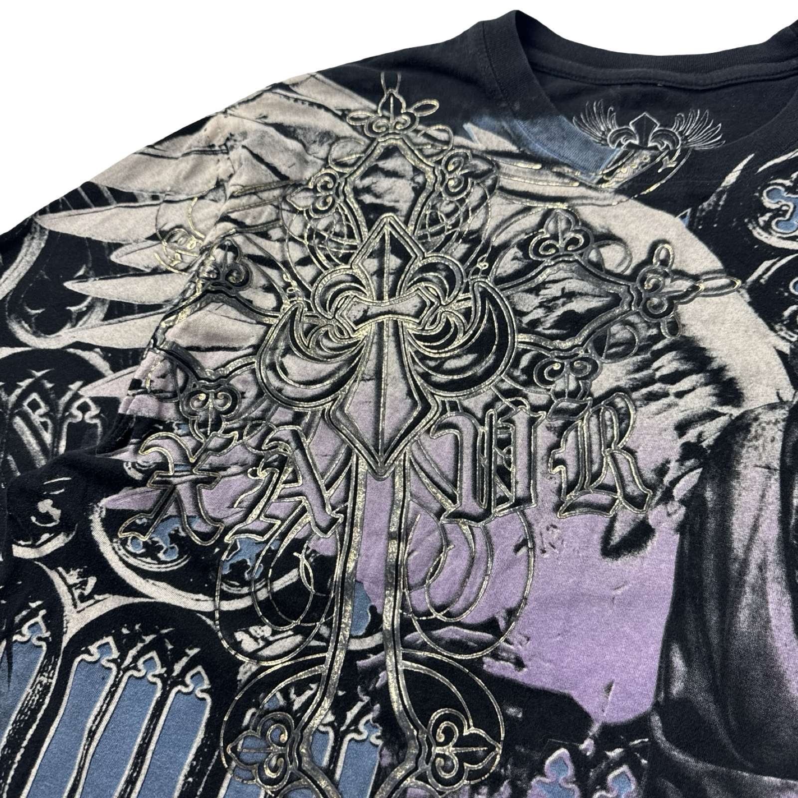 Vintage Y2K Xzavier Cyber Emo Gothic Cathedral T-Shirt