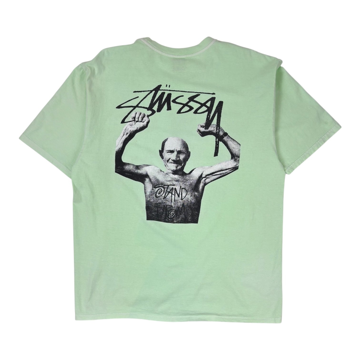 Stussy x Martine Rose Stand Firm Pigment Dyed T-Shirt Mint Green
