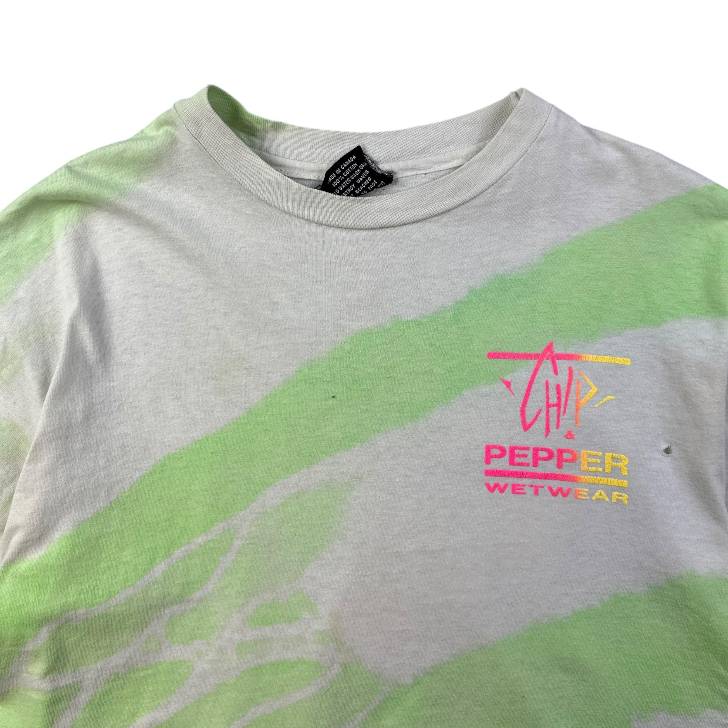 1990 Chip & Pepper Wetwear Neon Tie Dye Tee