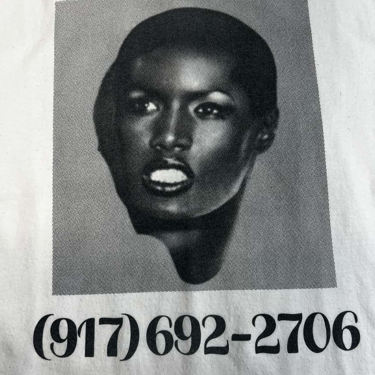 Bianca Chandon Graphic Grace Jones T-Shirt White