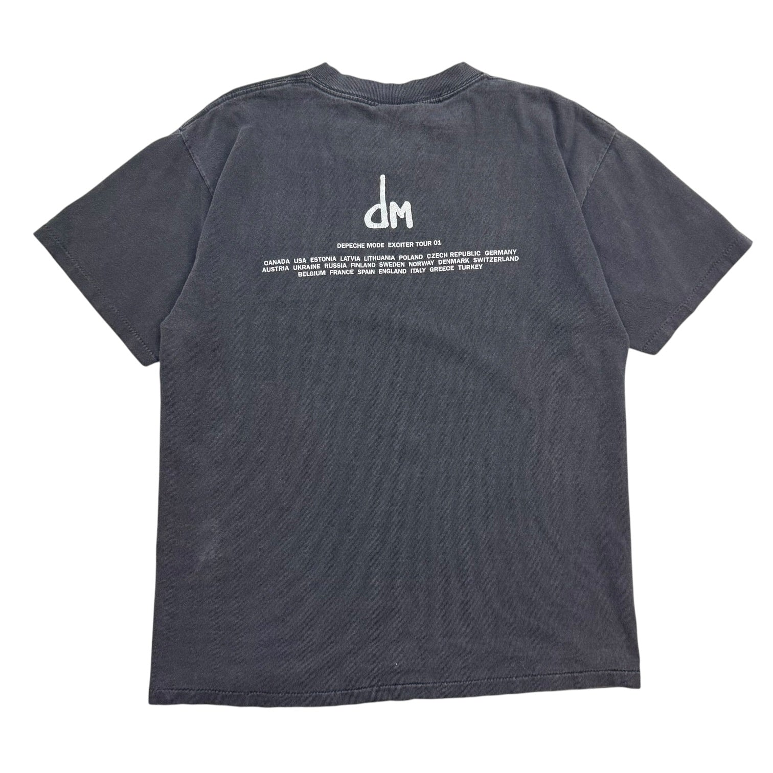 2001 Depeche Mode Exciter Tour Tee Black