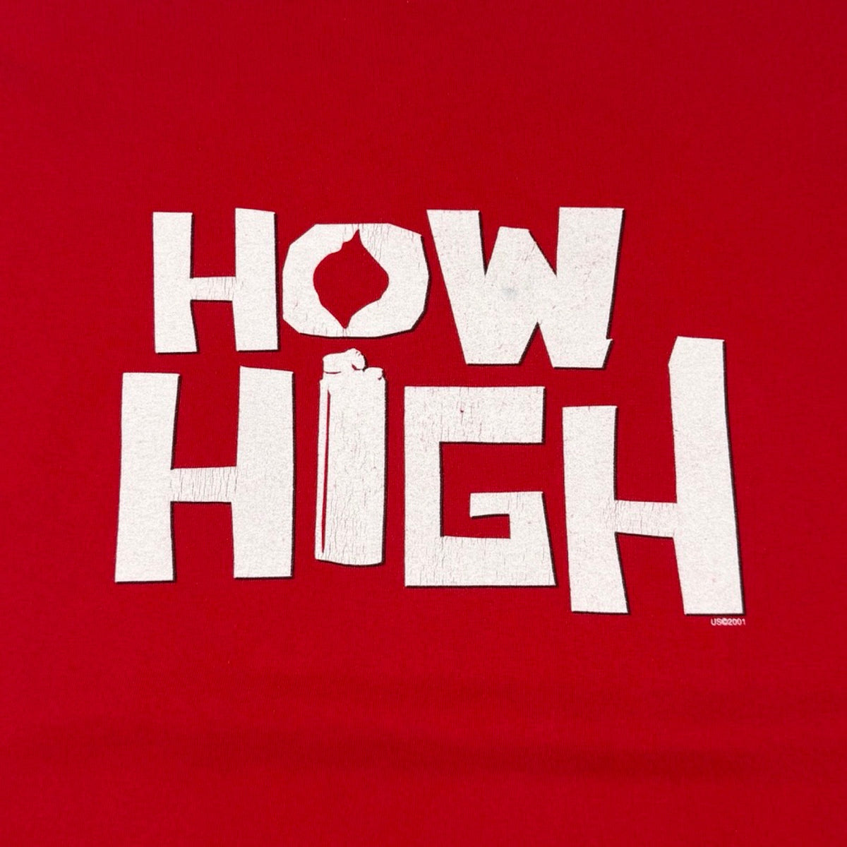 2001 How High Movie Promo L/S Shirt Red