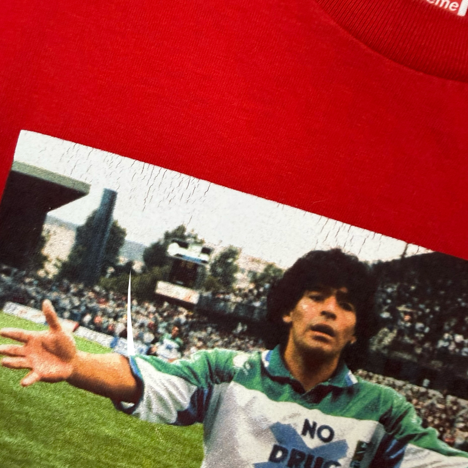Supreme Maradona Tee Red