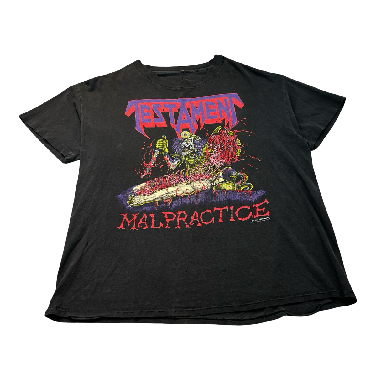 Vintage Testament Malpractice T-Shirt Black