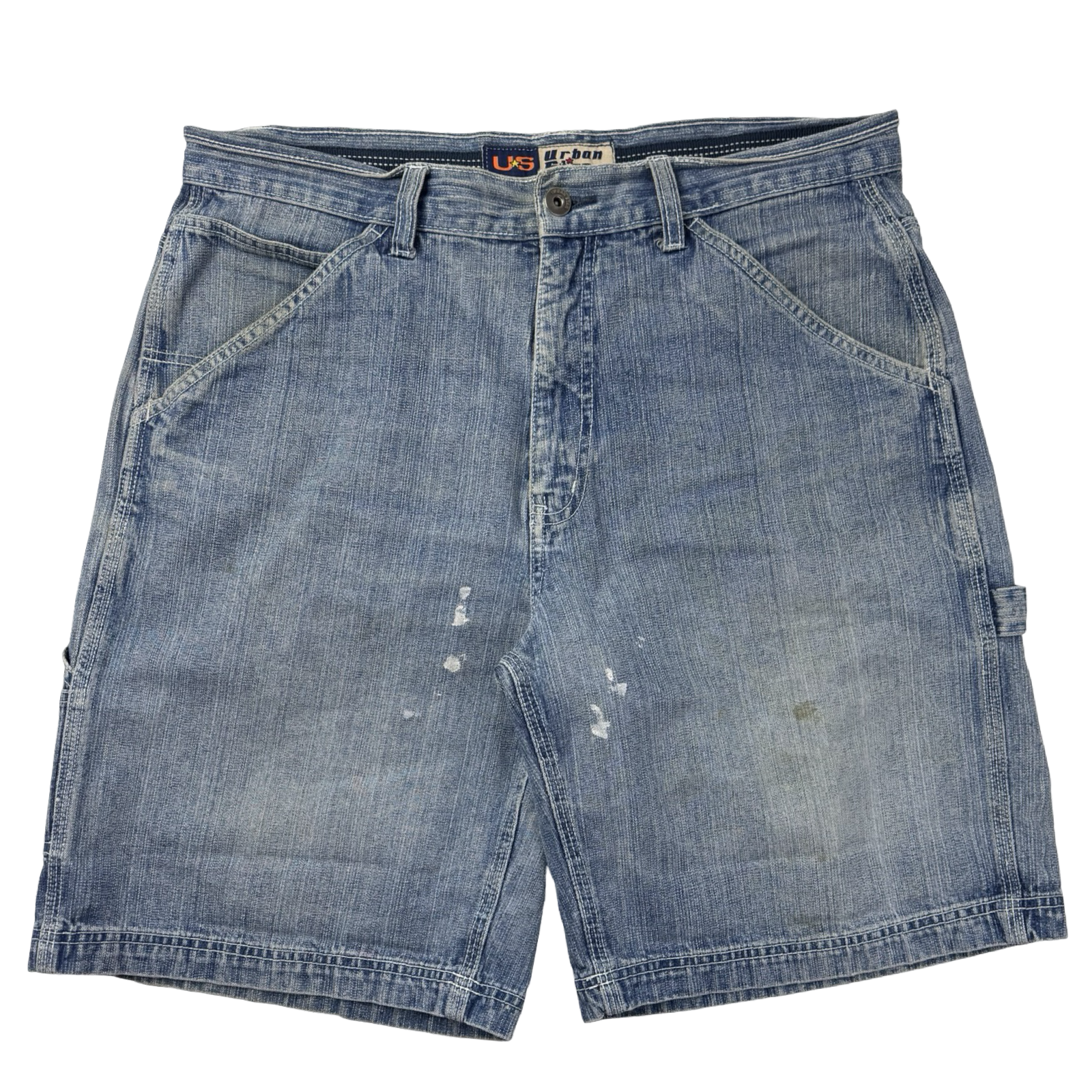 Vintage Y2K Urban Star Denim Shorts