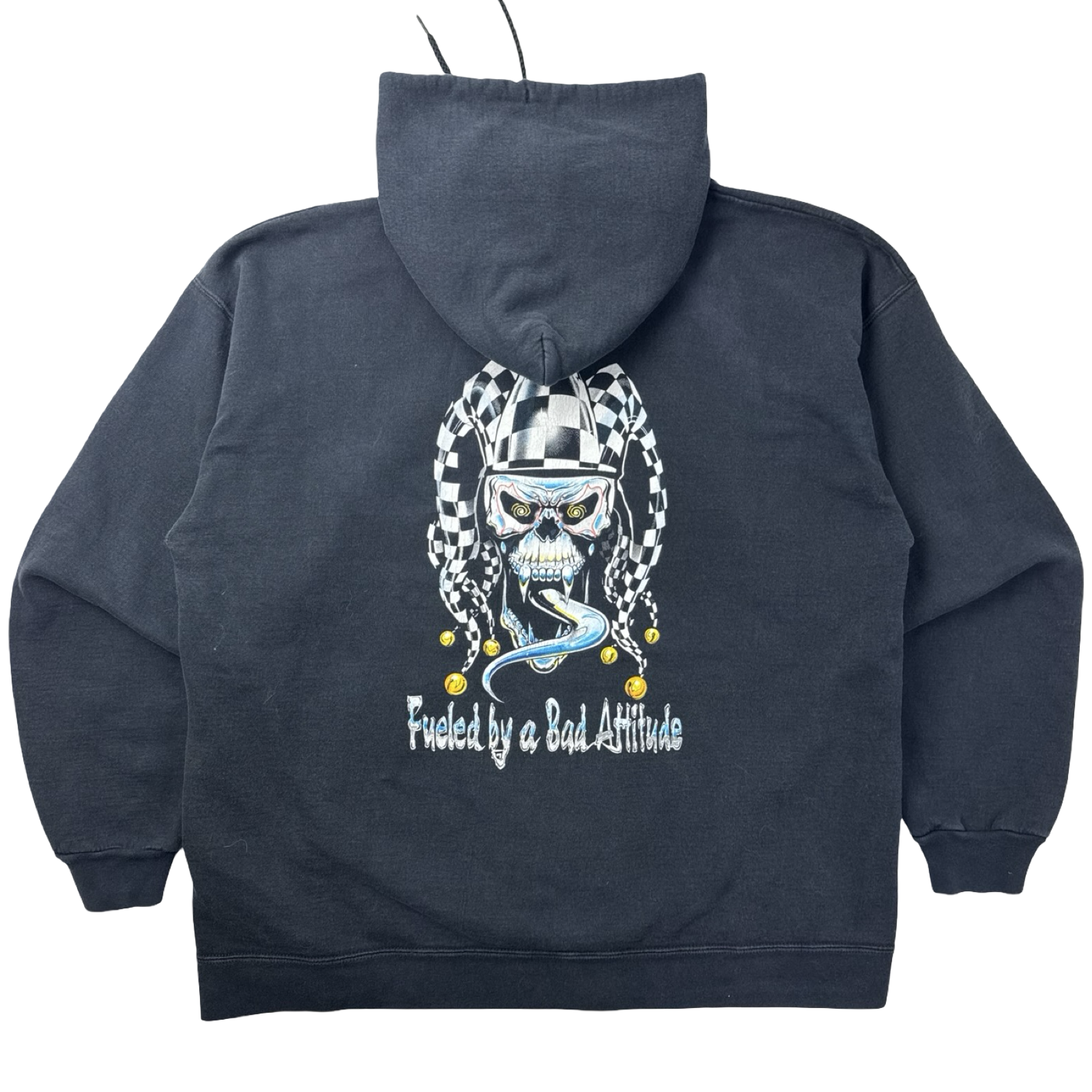 Vintage Maniac Racing 'Bad Attitude" Hoodie Dark Navy