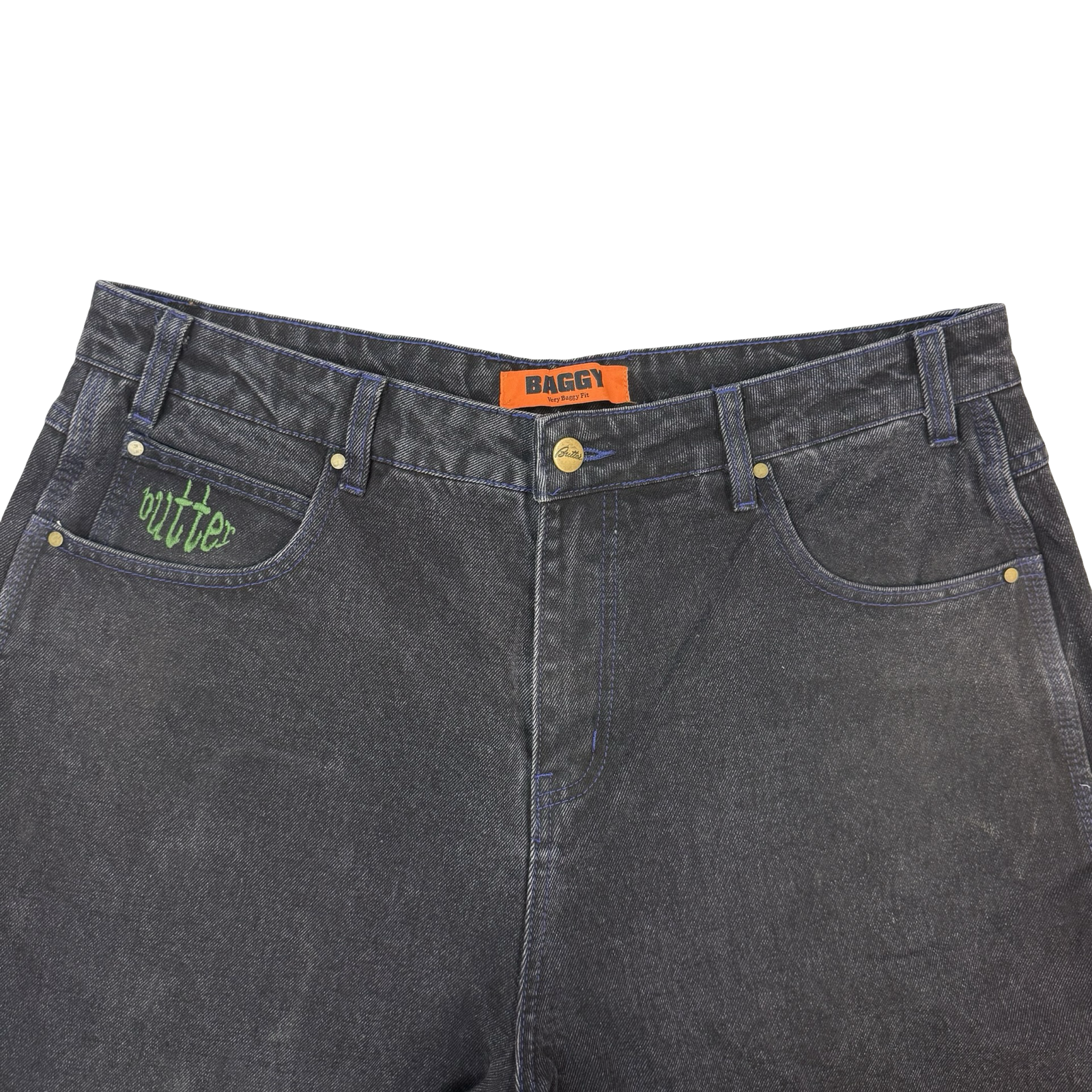 Butter Baggy Very Baggy Fit Denim Pants Black
