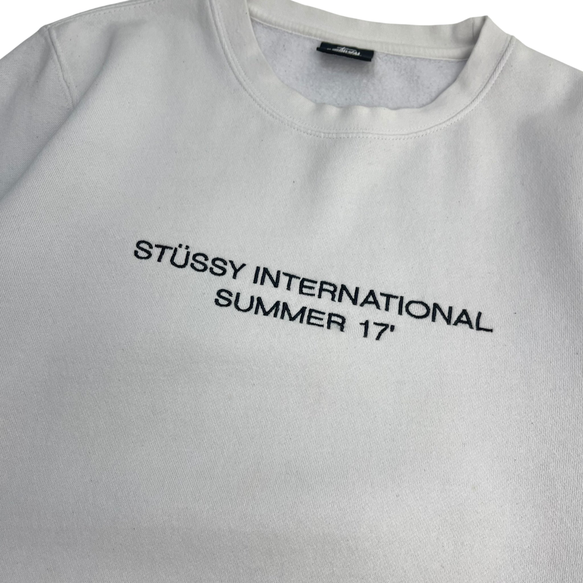 Stussy International Crewneck Sweatshirt White