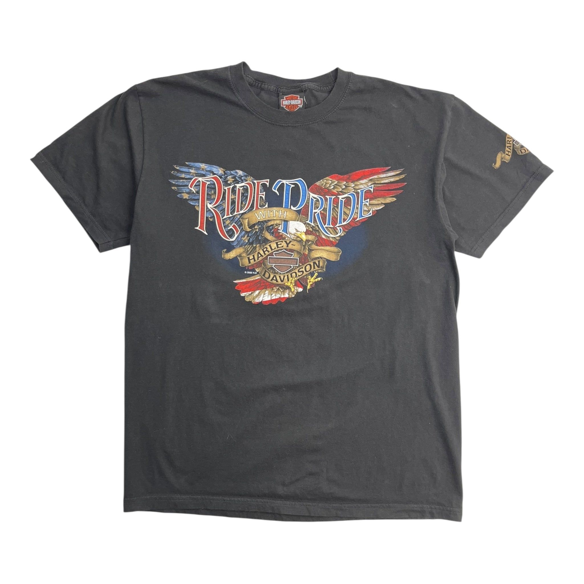 2008 Harley Davidson "Ride With Pride" Gaylord Michigan T-Shirt