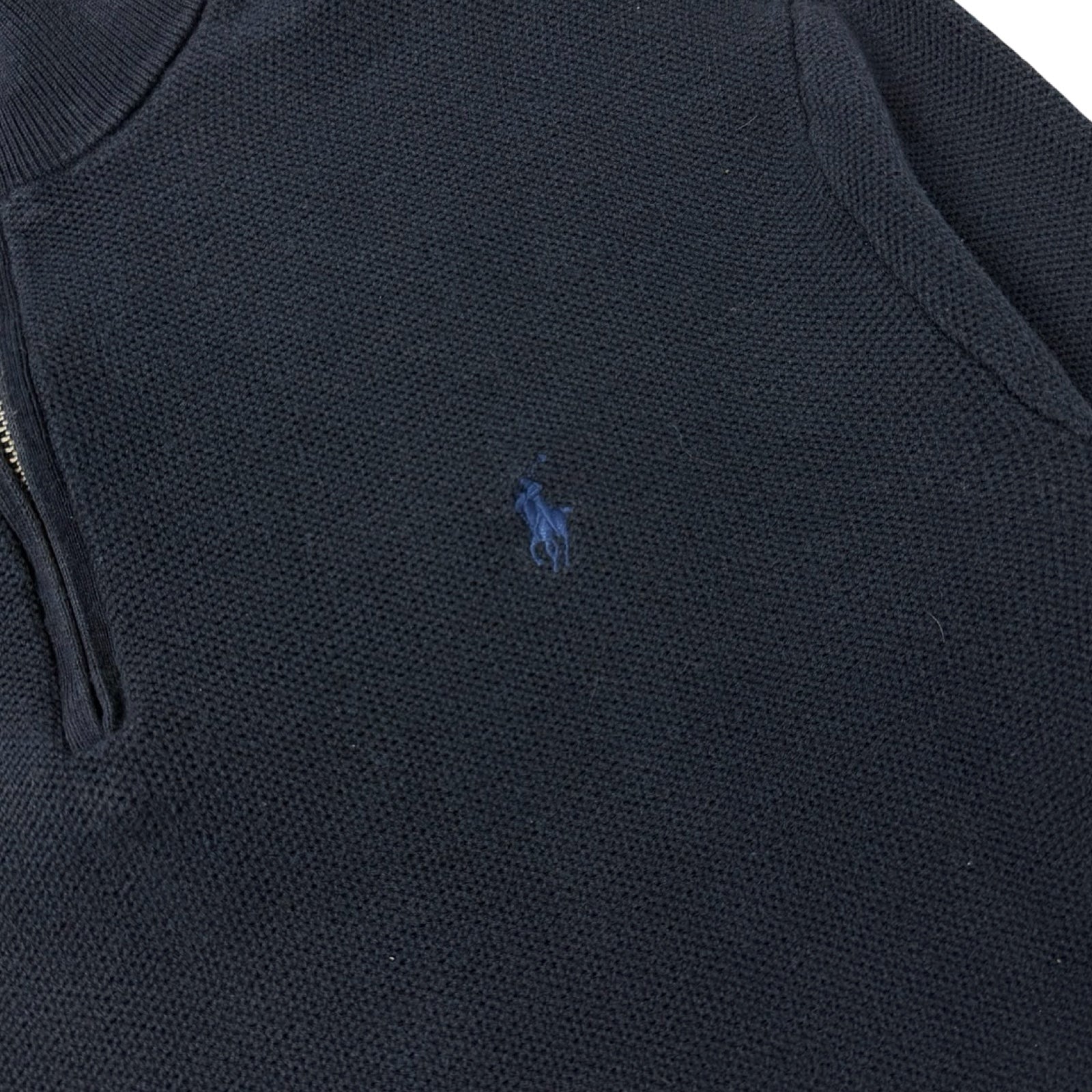 Vintage Polo Ralph Lauren Quarter Zip Sweater Navy