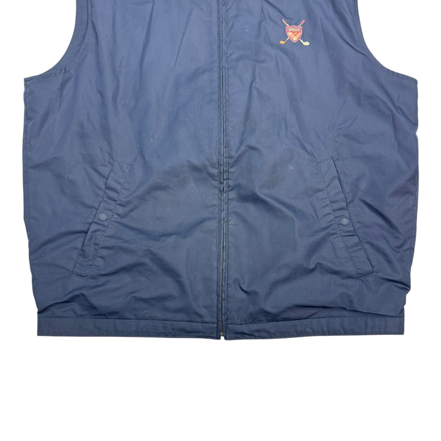 Vintage Polo Golf Vest Navy Blue