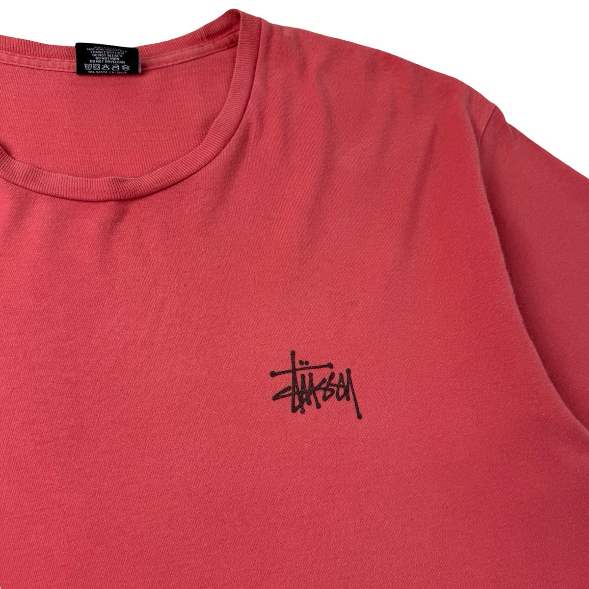 Stussy Script Logo T-Shirt Pink