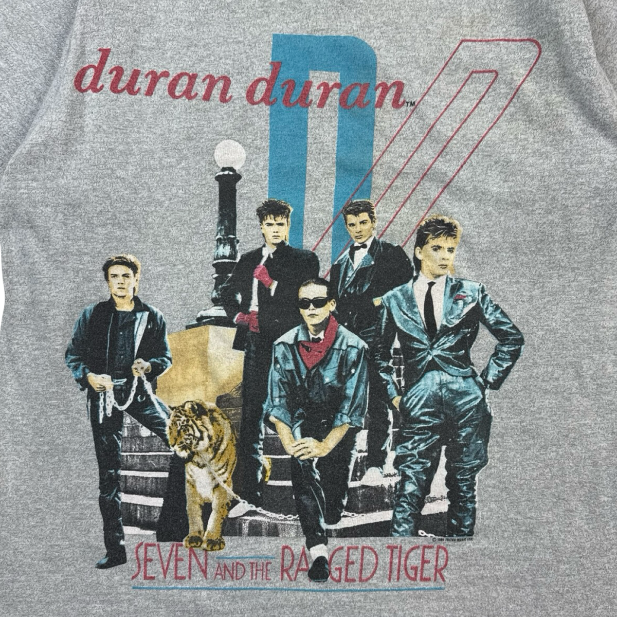 1982 Duran Duran ‘Seven and the Ragged Tiger’ Synth Pop Band Tour T-Shirt