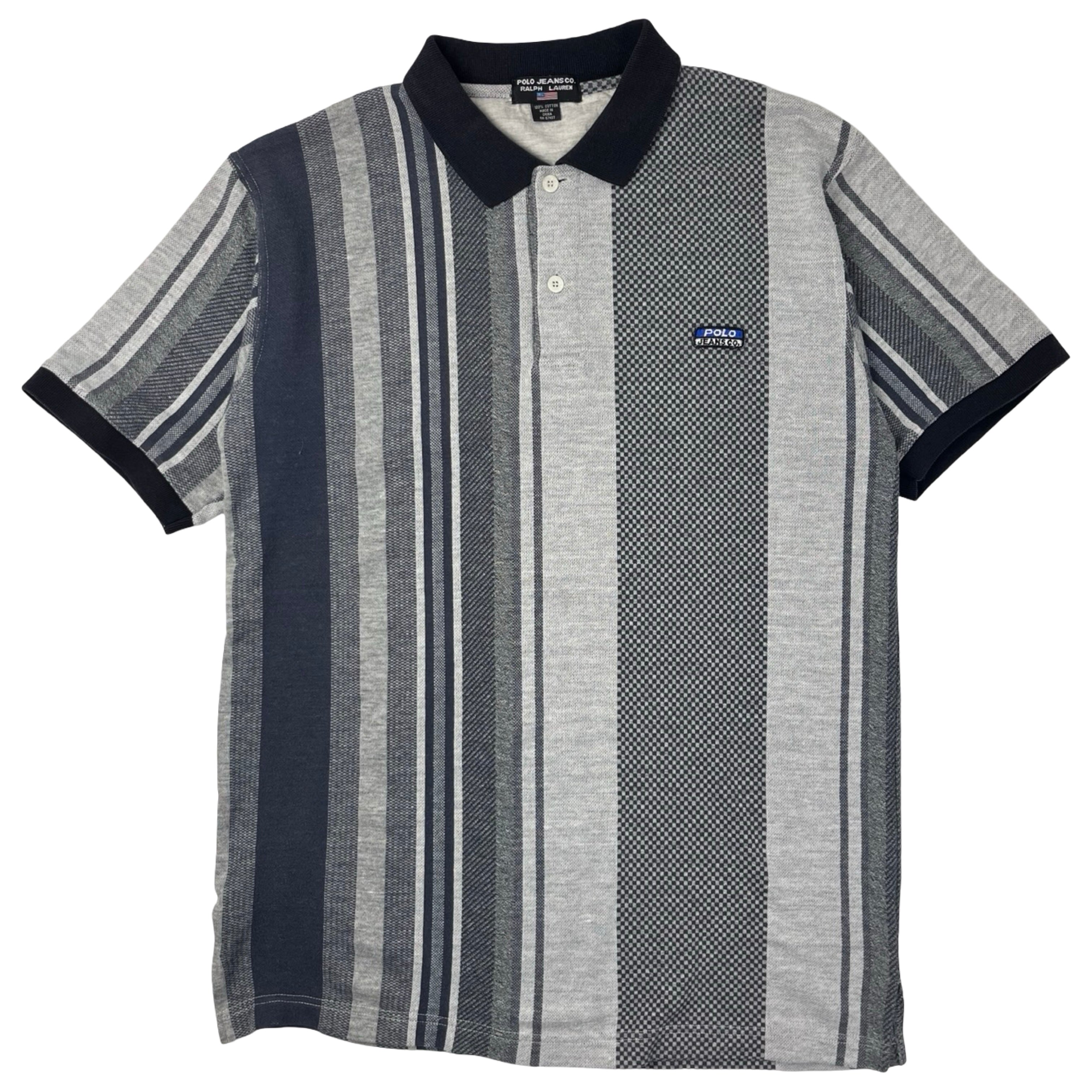 Vintage Polo Sport Vertical Striped Knit Polo