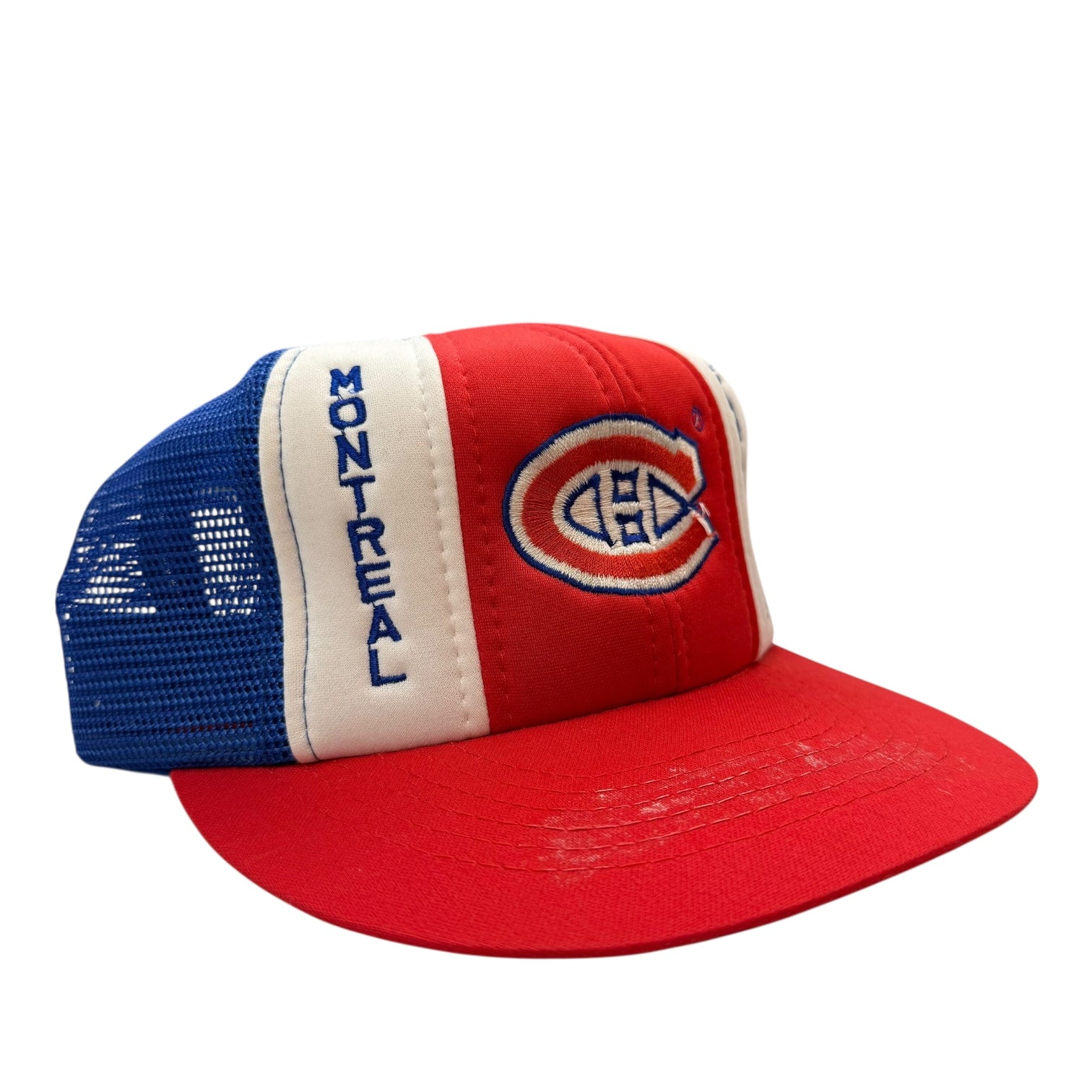 Vintage Montreal Canadiens Mesh Trucker Hat Red/Blue
