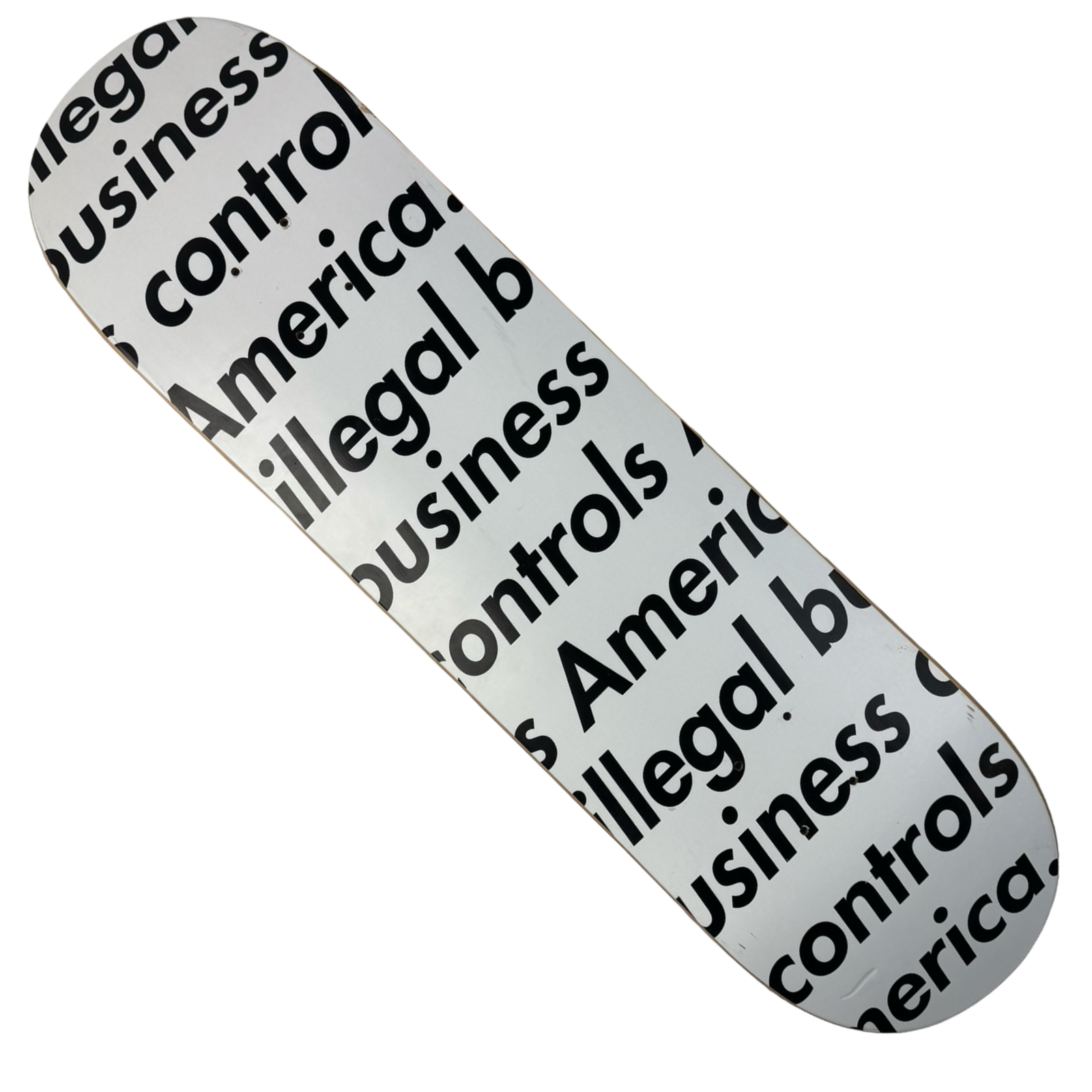 Supreme Illegal Business Skate Deck White