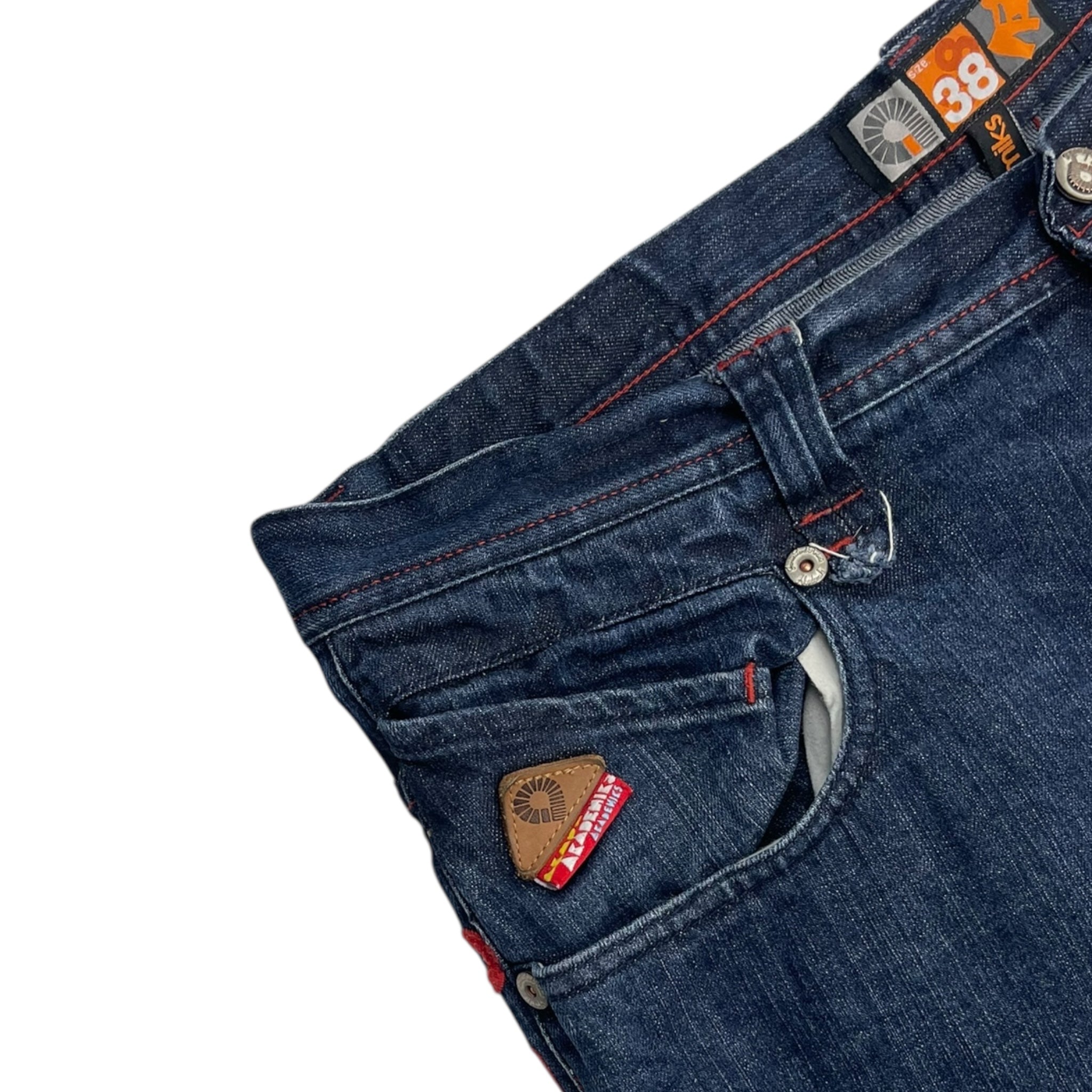 Vintage Y2K Akademik Jeans Dark Wash