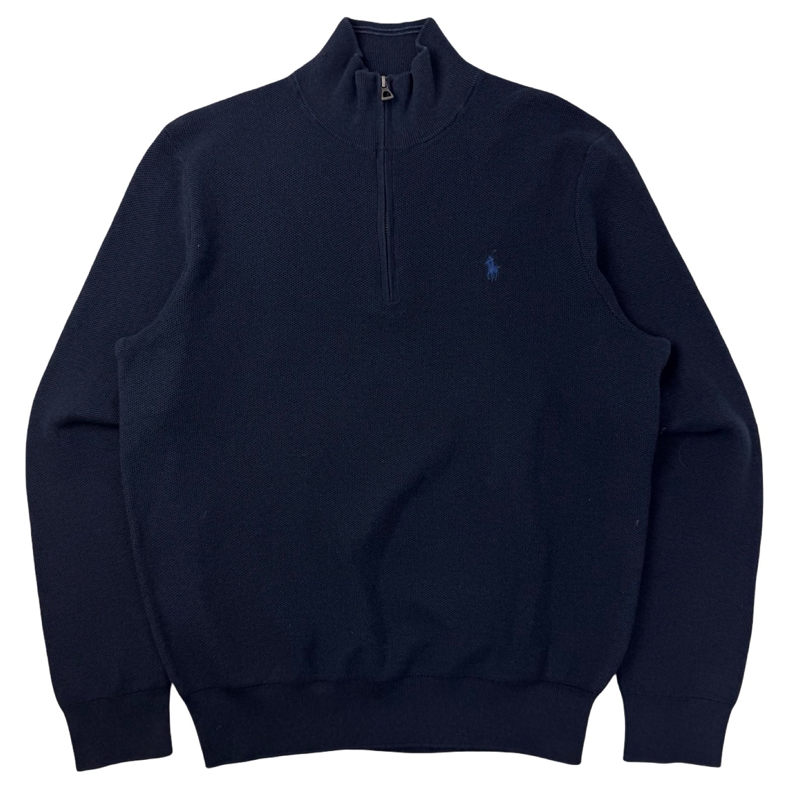Vintage Polo Ralph Lauren Quarter Zip Sweater Navy