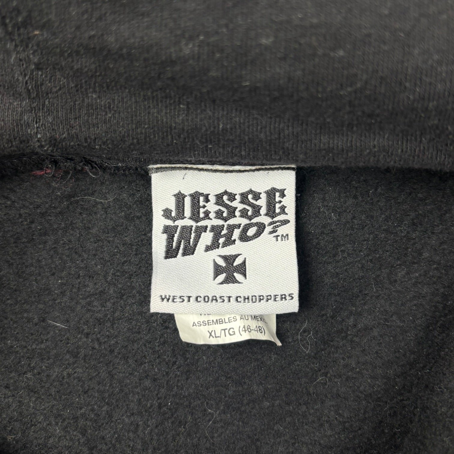 Vintage 2000s West Coast Choppers Full Zip Hoodie Black