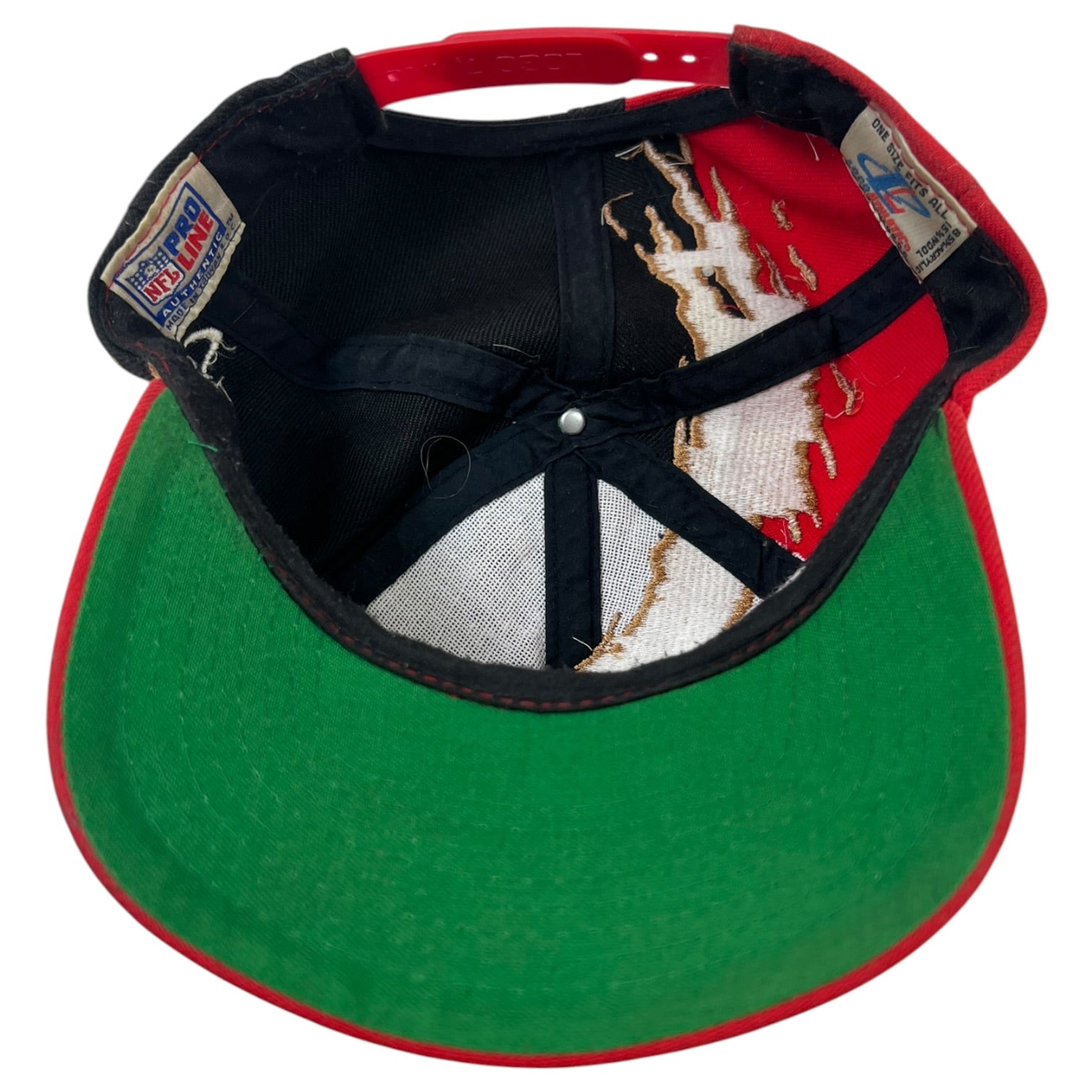 Vintage San Francisco 49ers “Splash” Snapback Hat Red