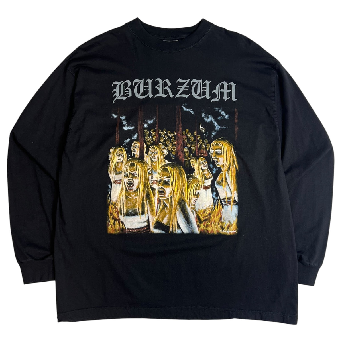 Vintage Burzum’s “Burning Witches” Long Sleeve T-Shirt Black