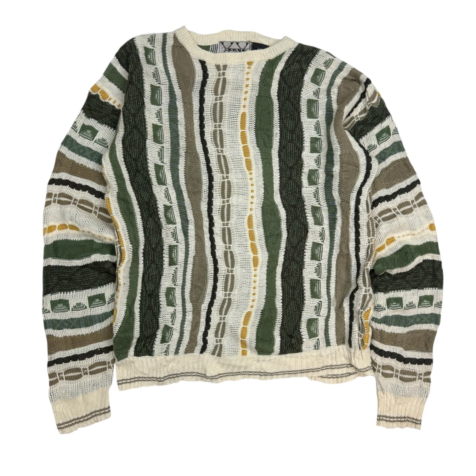 Vintage Cable Knit Sweater Multicolour