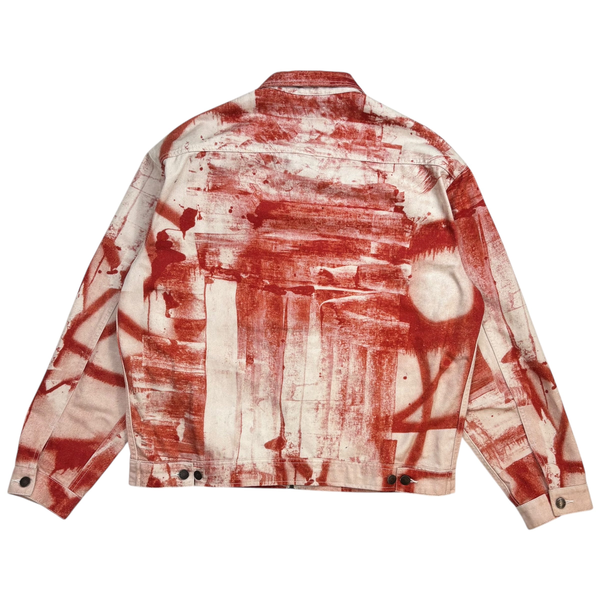 Supreme X Christopher Wool Denim Jacket Red