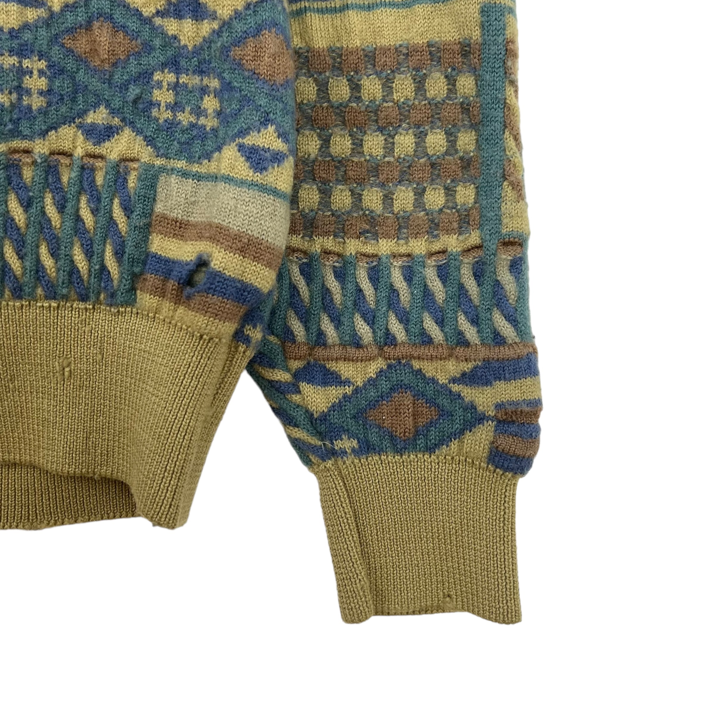 Vintage Heath Coogi Style Knit Sweater Moss