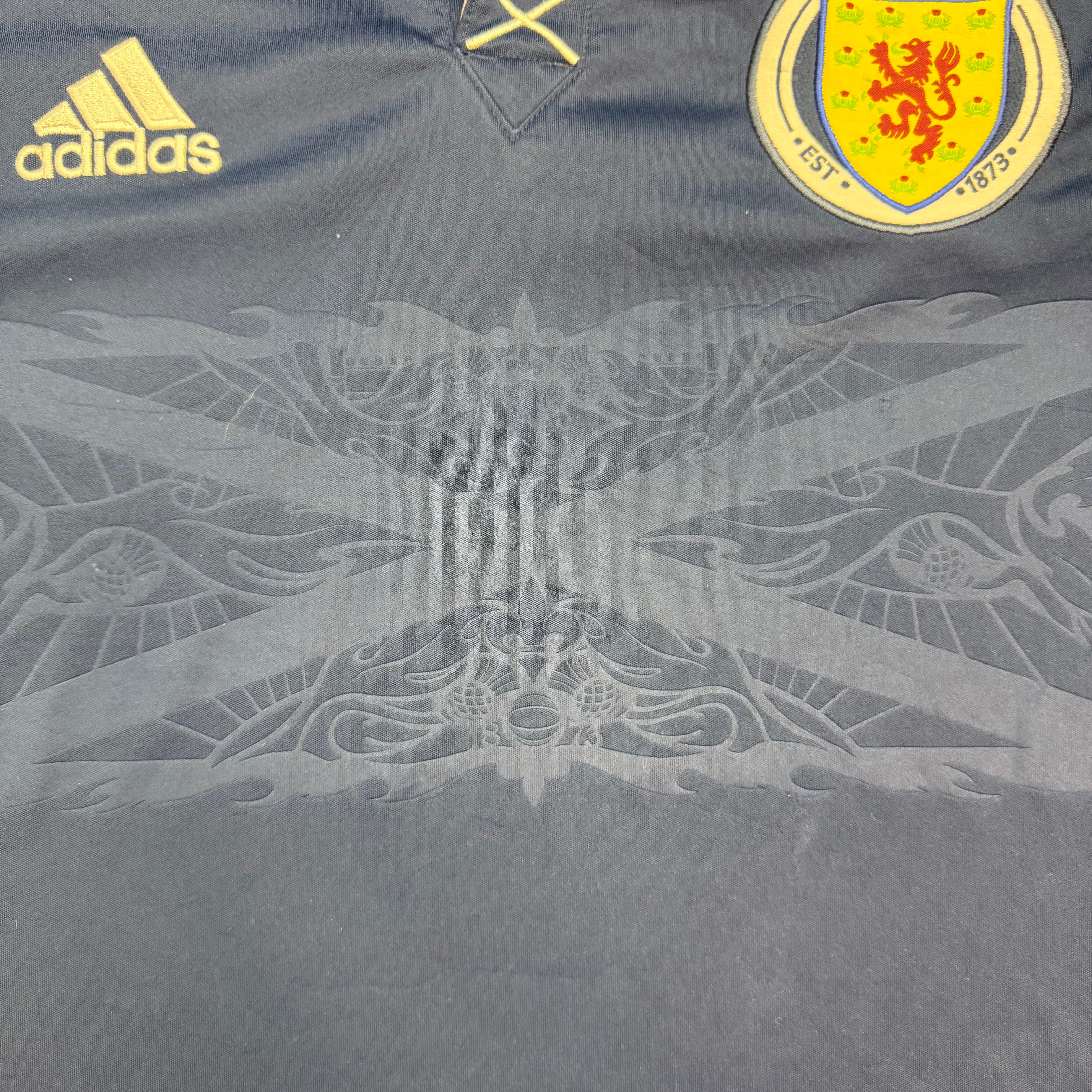 2011-13 Adidas Scotland Home Jersey Navy
