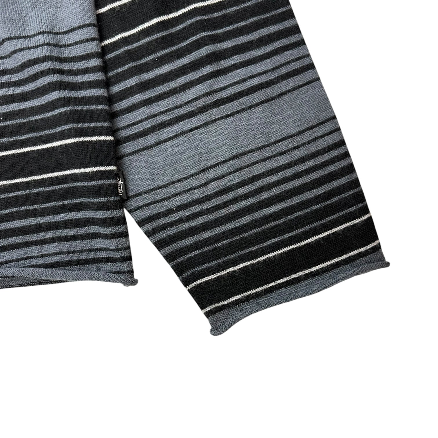 Stussy Horizontal Stripe Sweater Black/Grey