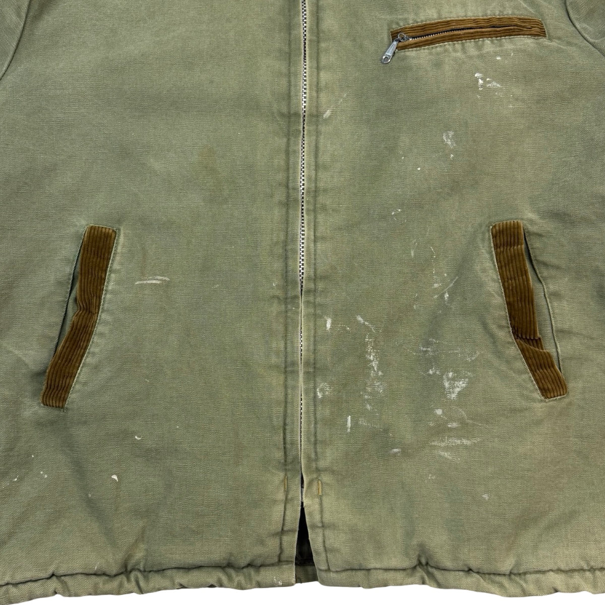 Vintages 80’s Insulated Work Jacket Faded Green