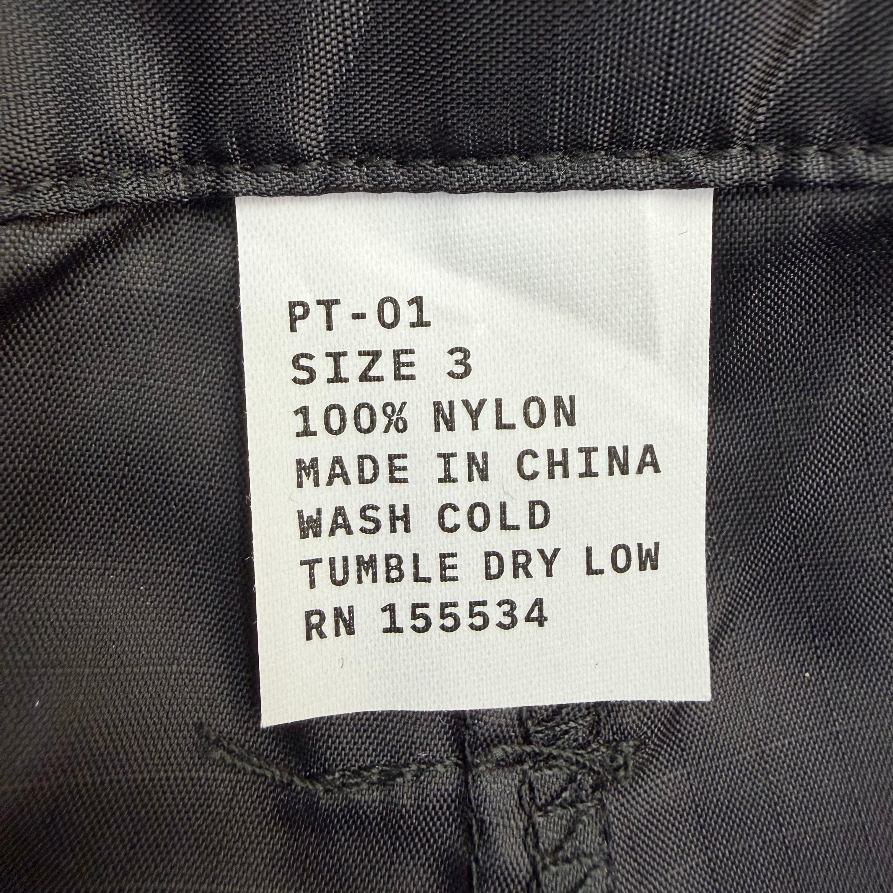 Yeezy PT-01 Nylon Pants Black