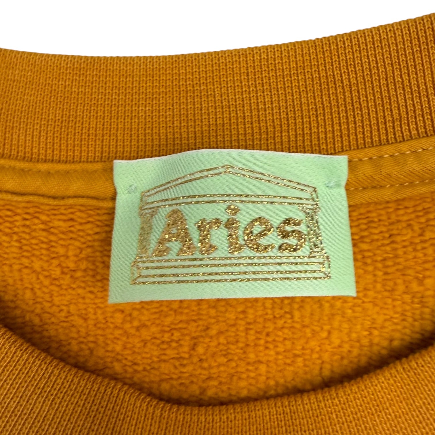 Aries Killa Snake Crewneck Mustard