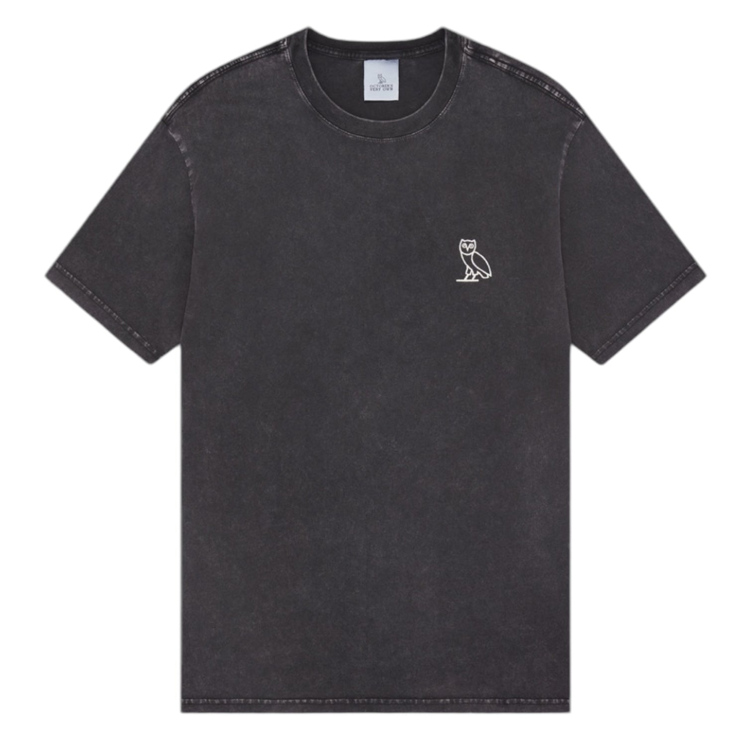 OVO Classic Logo Garment Dyed T-Shirt Black