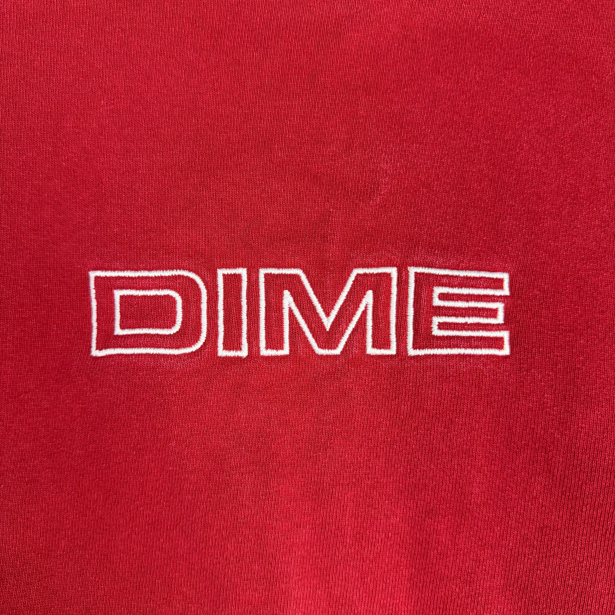 Dime Important Crew Neck Sweatshirt Red