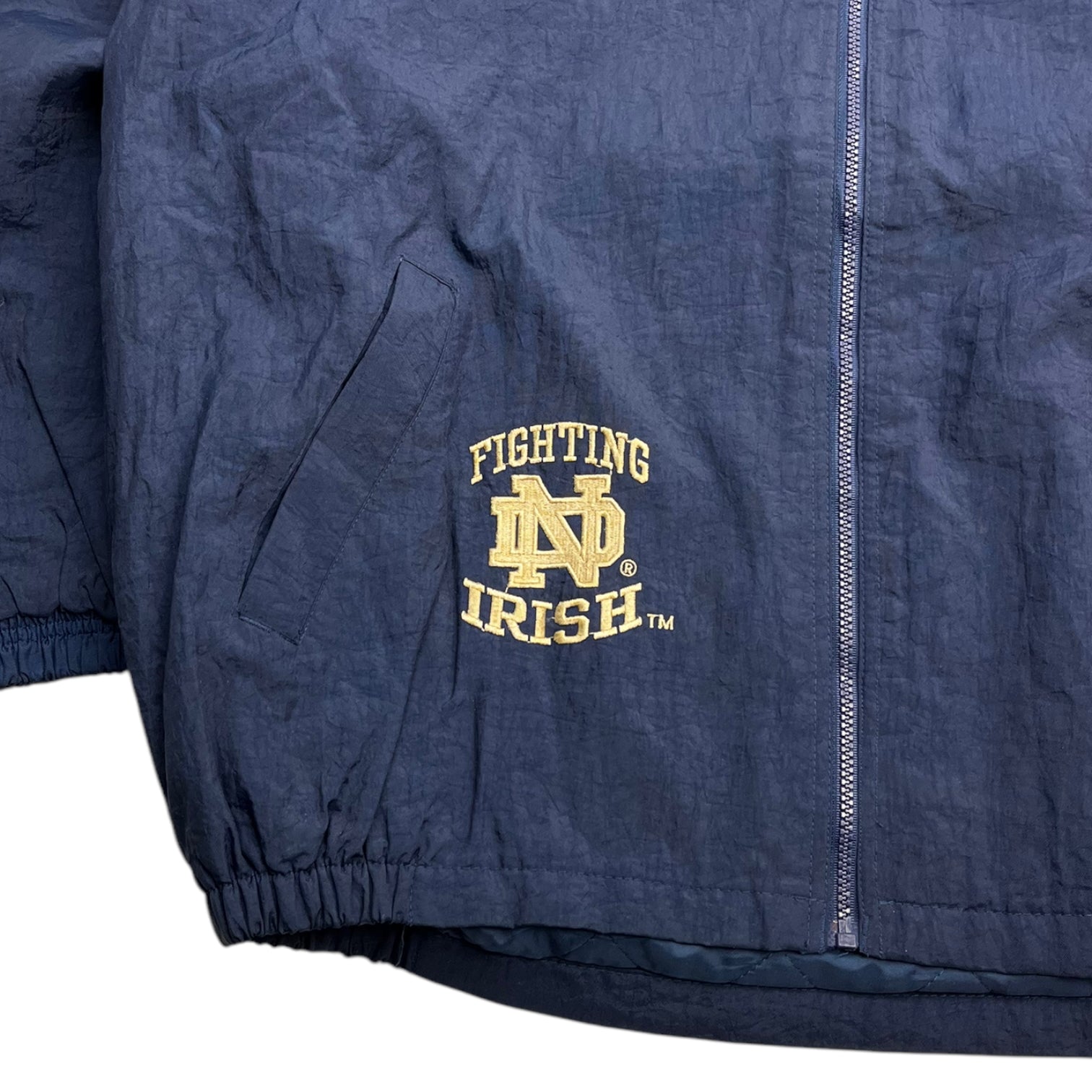 Vintage Notre Dame Fighting Irish Starter Heavy Windbreaker