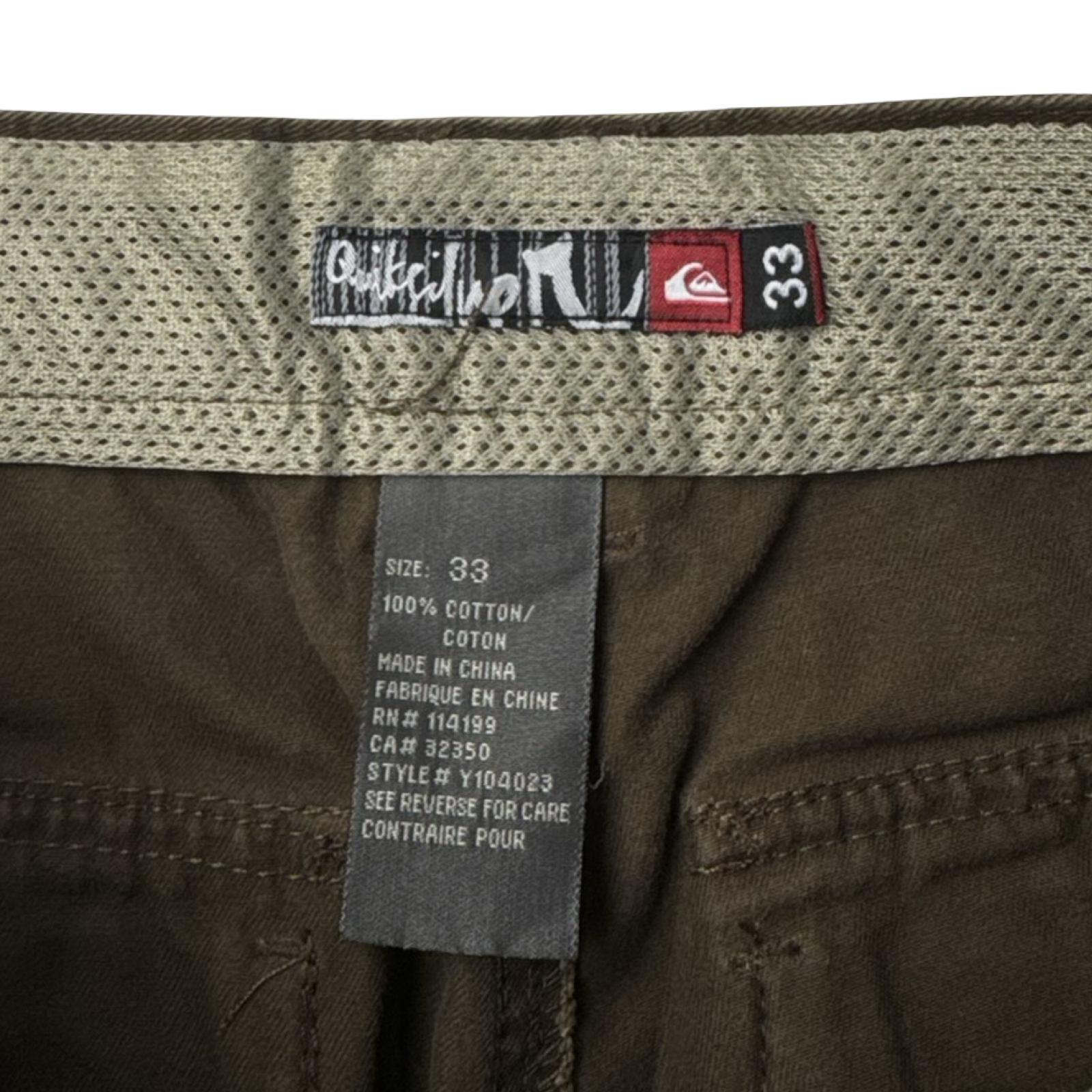 Vintage Quiksilver Cargo Short Bottom Brown