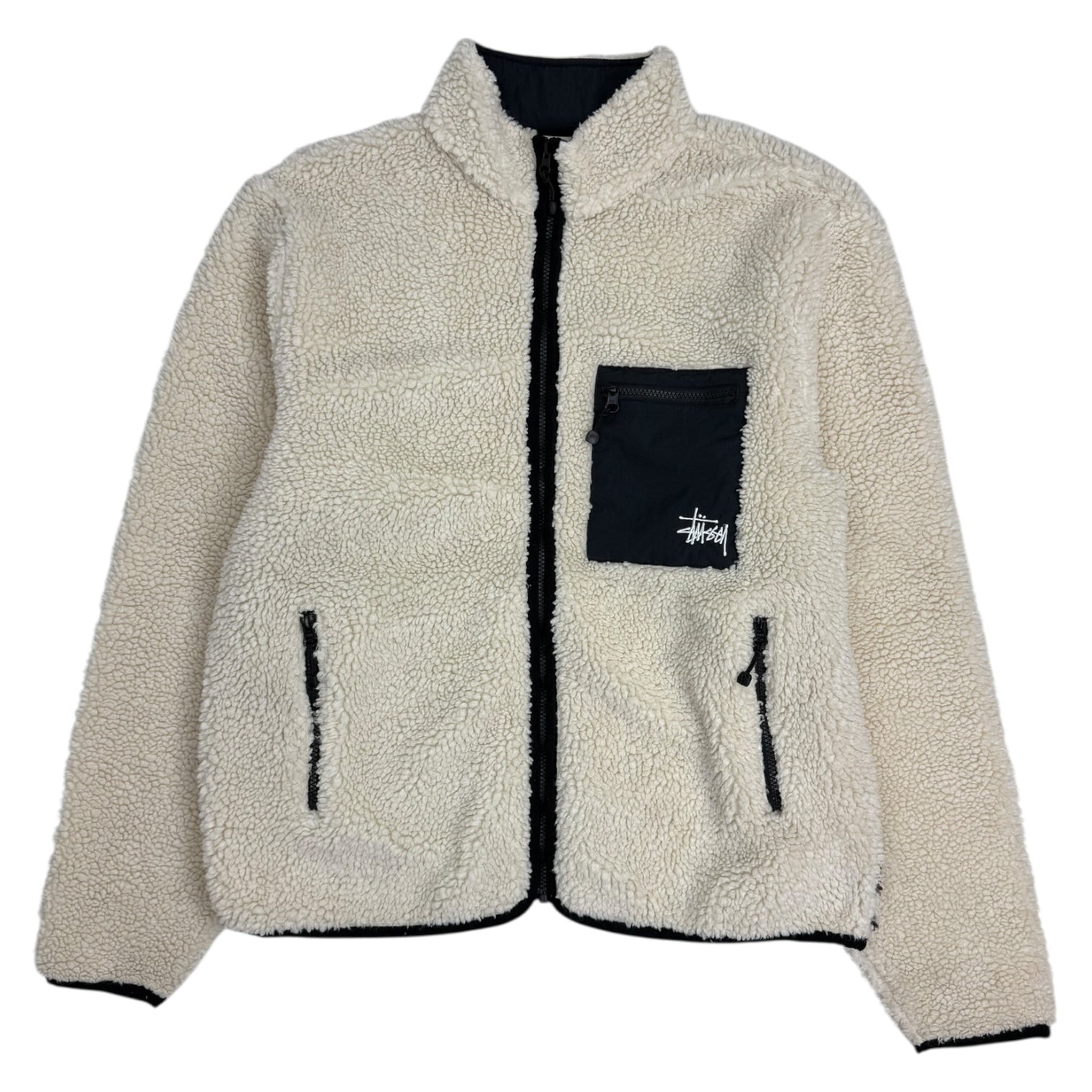 Stüssy Venus Jacquard Sherpa Jacket Natural