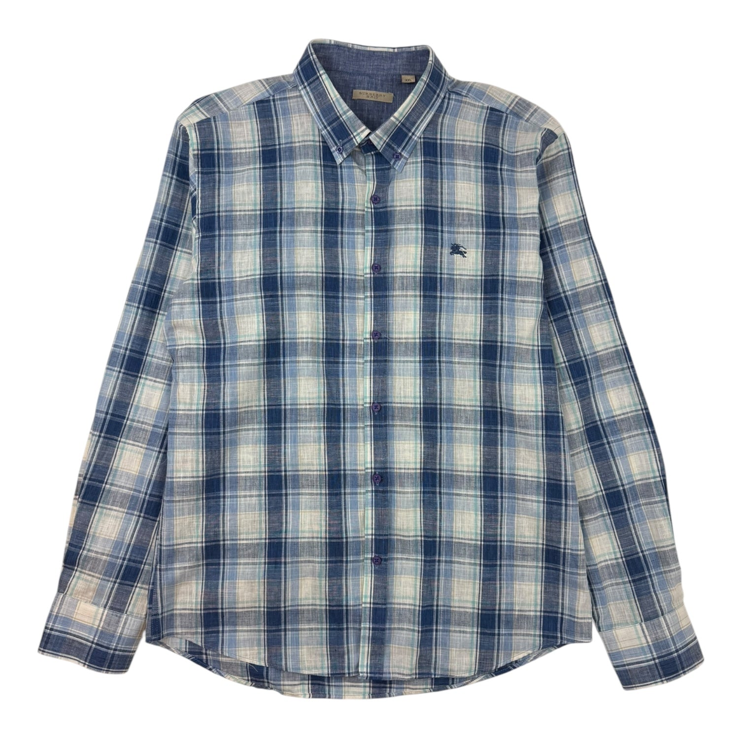 Burberry Brit Nova Check Button Up Shirt Blue