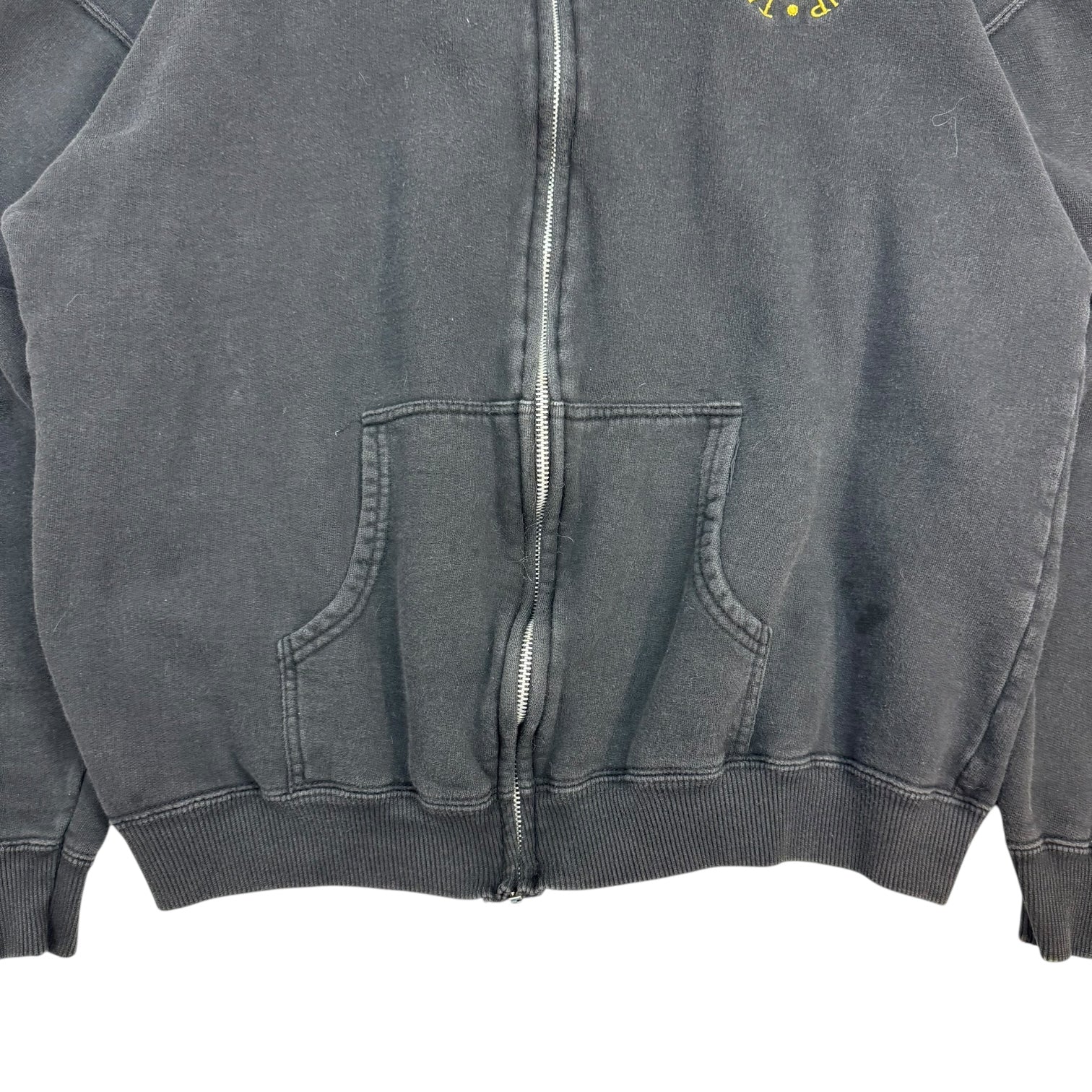 Vintage The Tragically Hip Zip Up Sweater Black