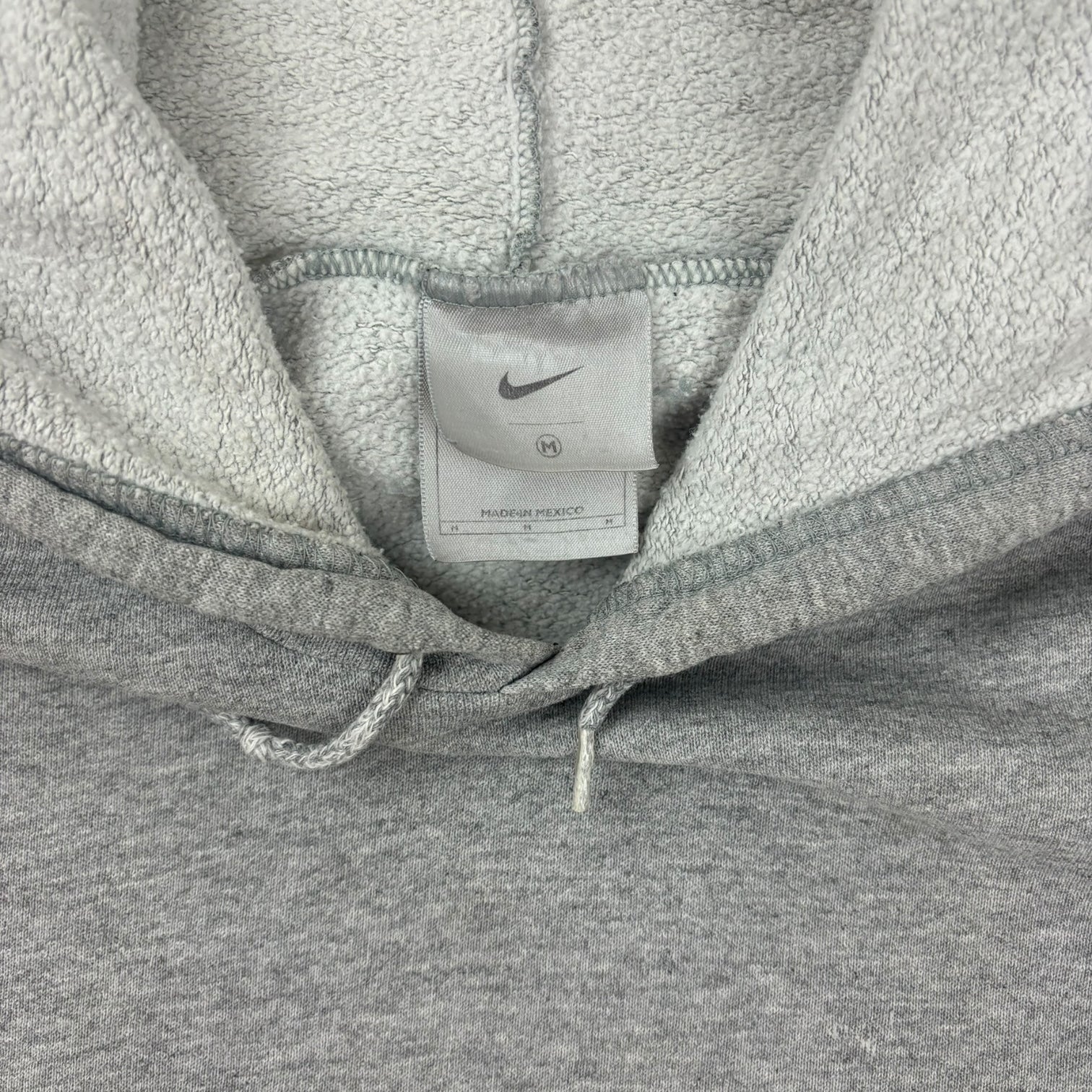Vintage Y2K Nike Centre Swoosh Logo Hoodie Grey