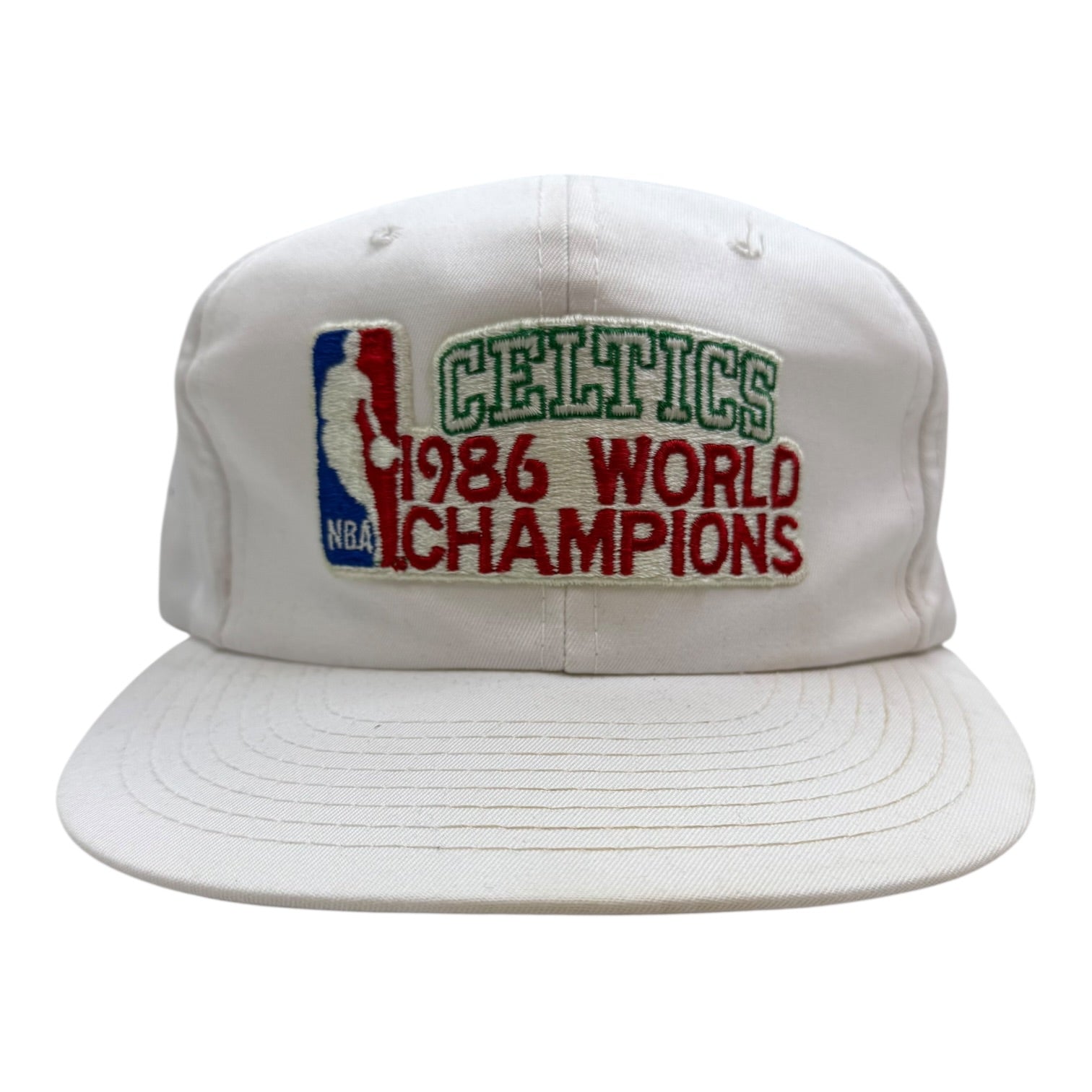 1986 Boston Celtics World Champions Hat White