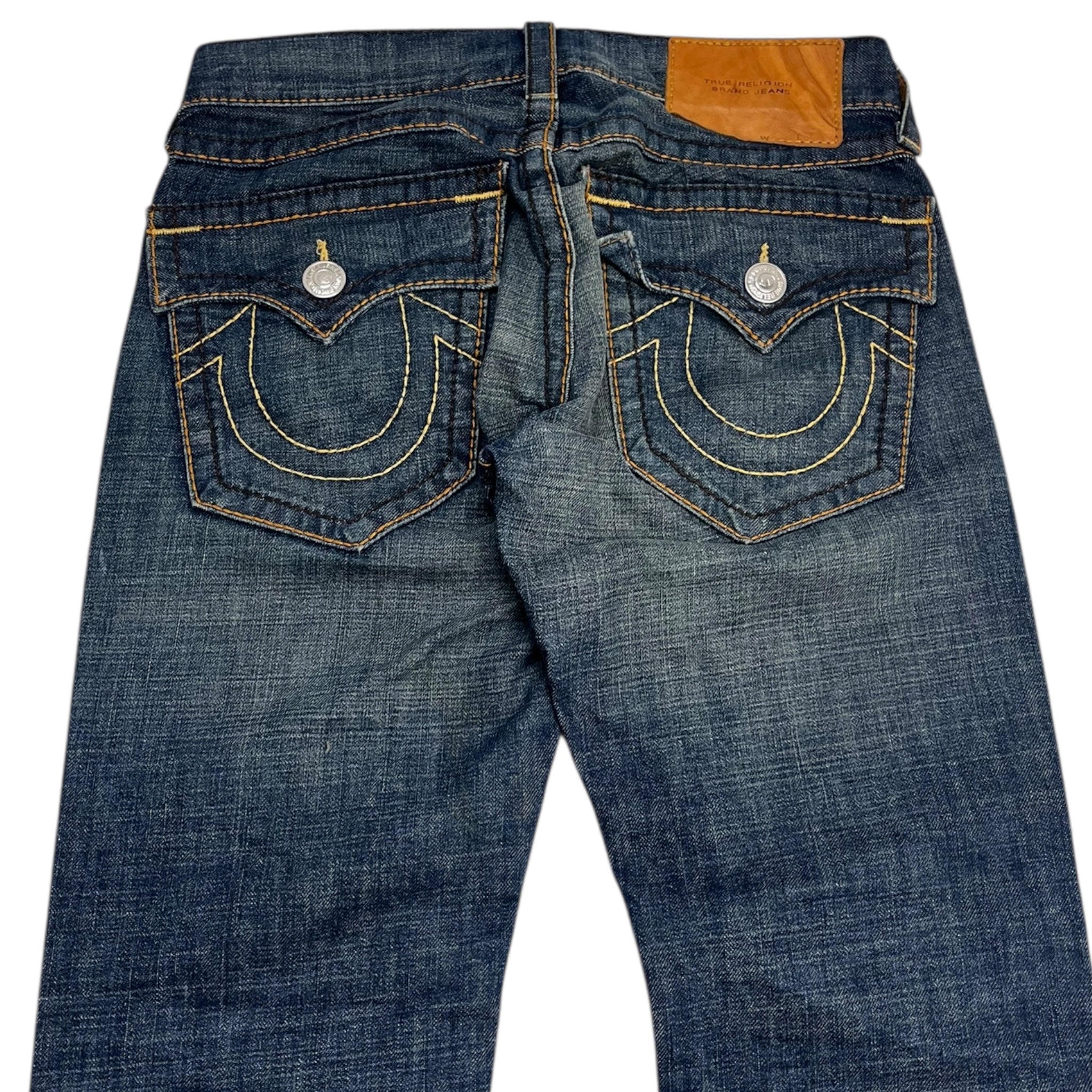 Vintage Y2K True Religion Contrast Stitch Boot Cut Denim