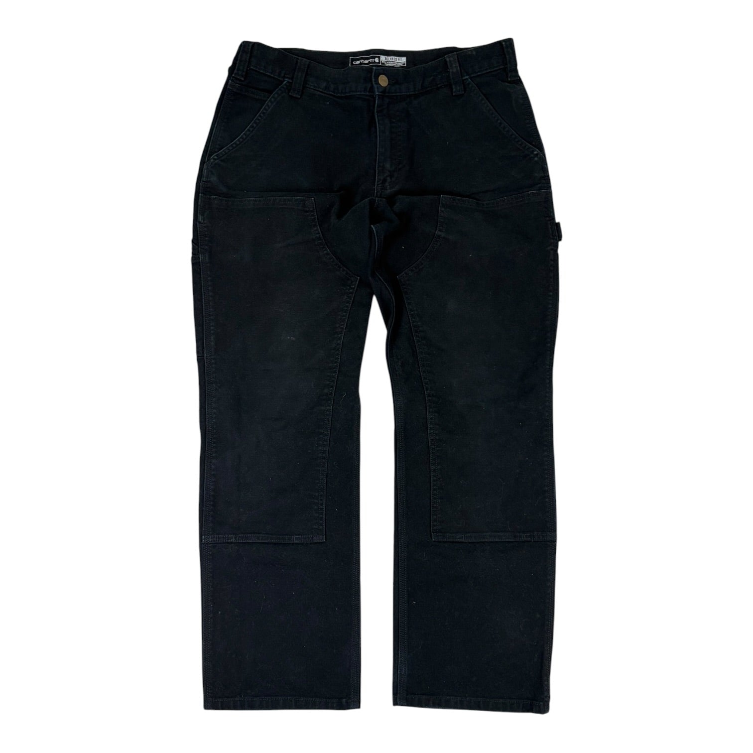 Carhartt Relaxed Fit Double-Knee Work Pants Black